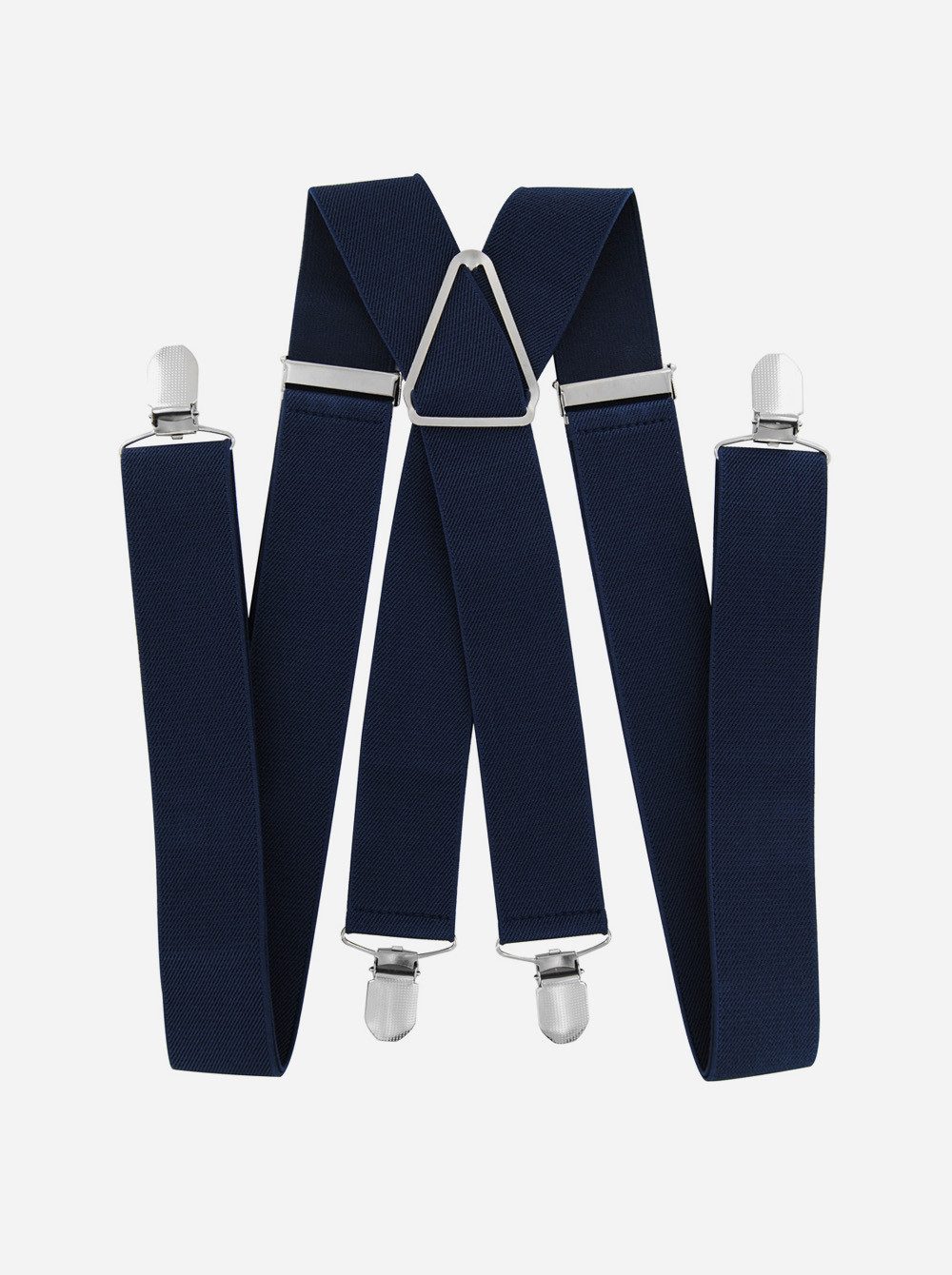 axy Hosenträger Herren Hosenträger 4 Stabile Clips X-Form 3,5cm Breit verstellbar und elastisch 120cm Lang – Bild 4 von 5