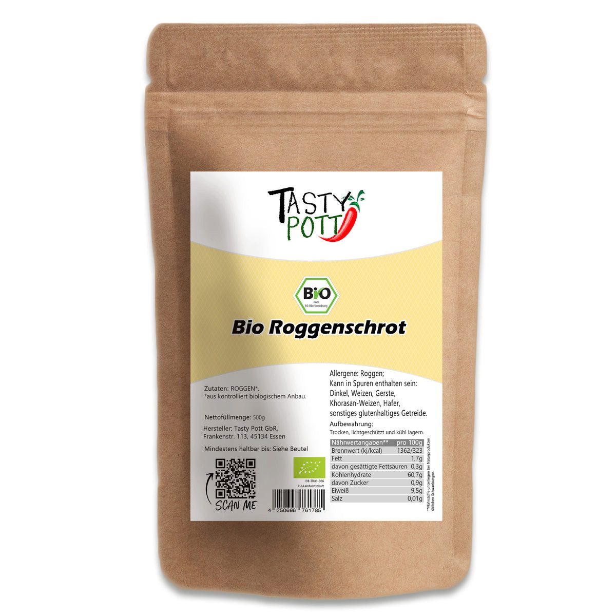 Tasty Getreide Tasty Pott Bio Roggenschrot
