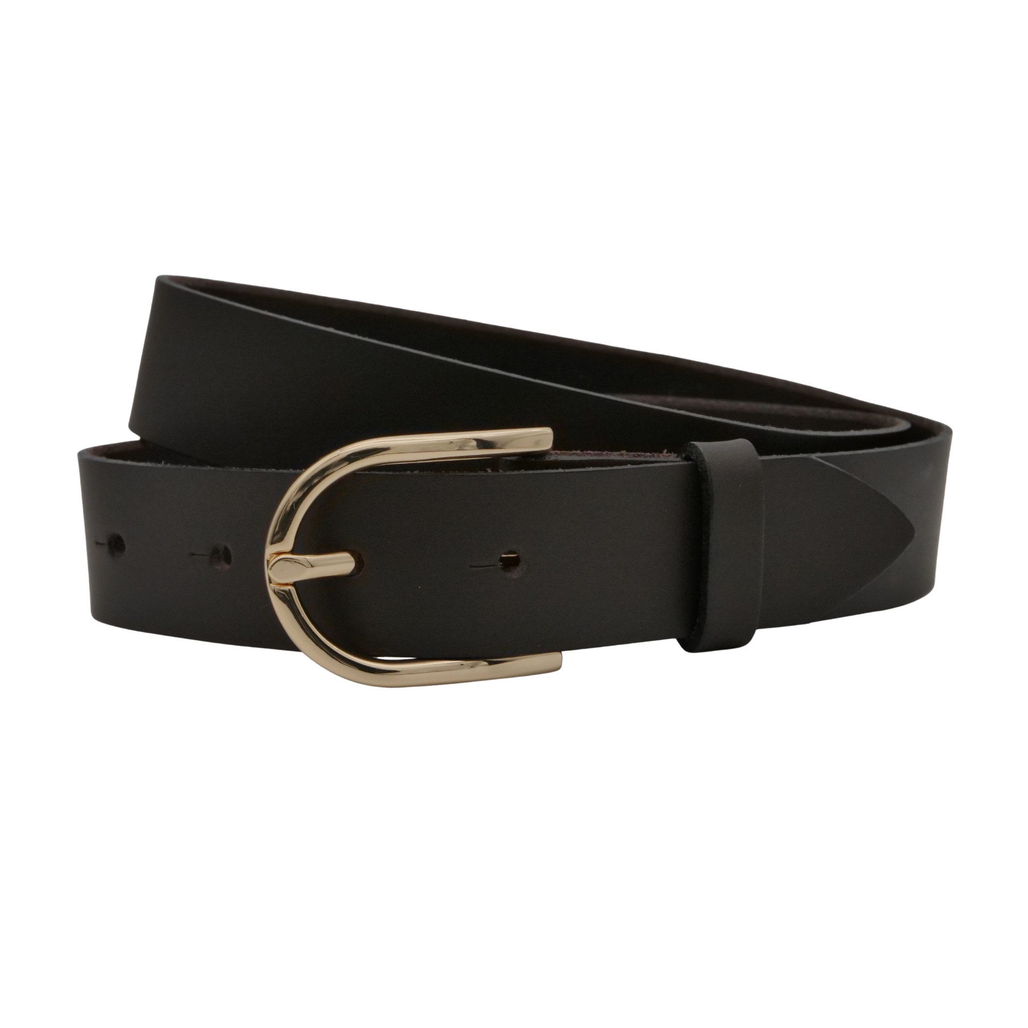 AnnaMatoni Ledergürtel AnnaMatoni Damen Ledergürtel Basic Gürtel 3cm breit echt Leder