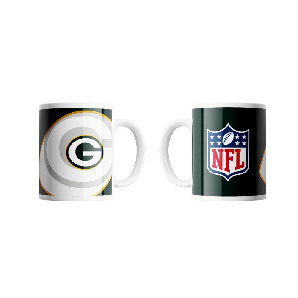 Green Bay Packers Becher Green Bay Packers Classic Mug Shadow Logo & Shield, Keramik