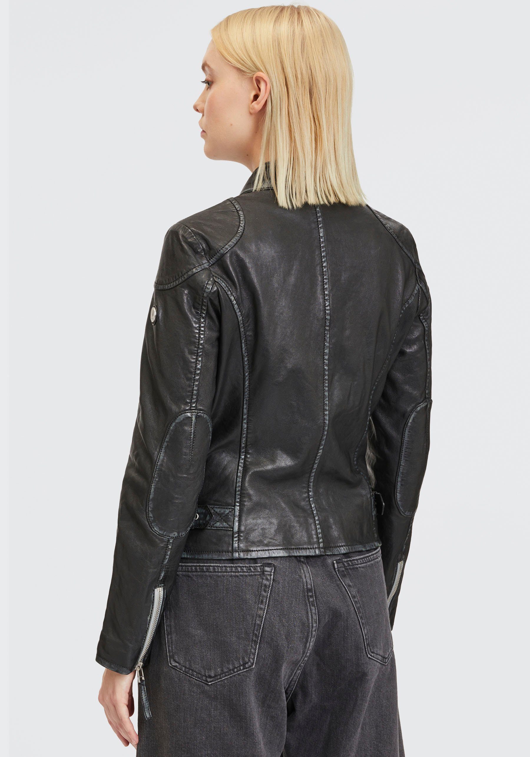 Mauritius Lederjacke GWFaiza mit Patch-Design am günstig online kaufen