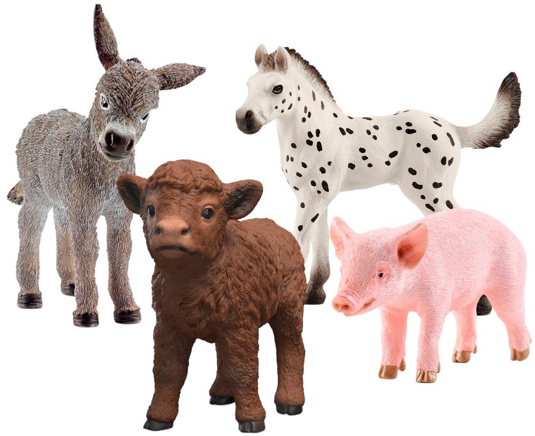 Schleich® Spielfigur FARM WORLD, Bauernhof Babys (42740), (4-tlg)