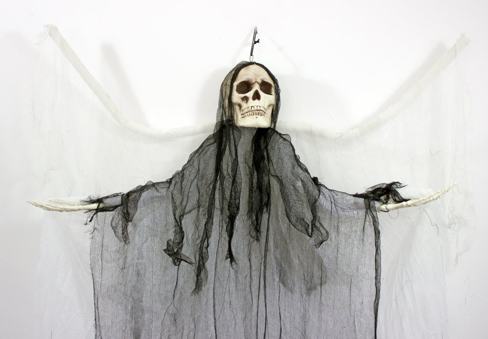 Totenkopf zum Aufhängen Halloween Party Gruselig Dekoration Horror 