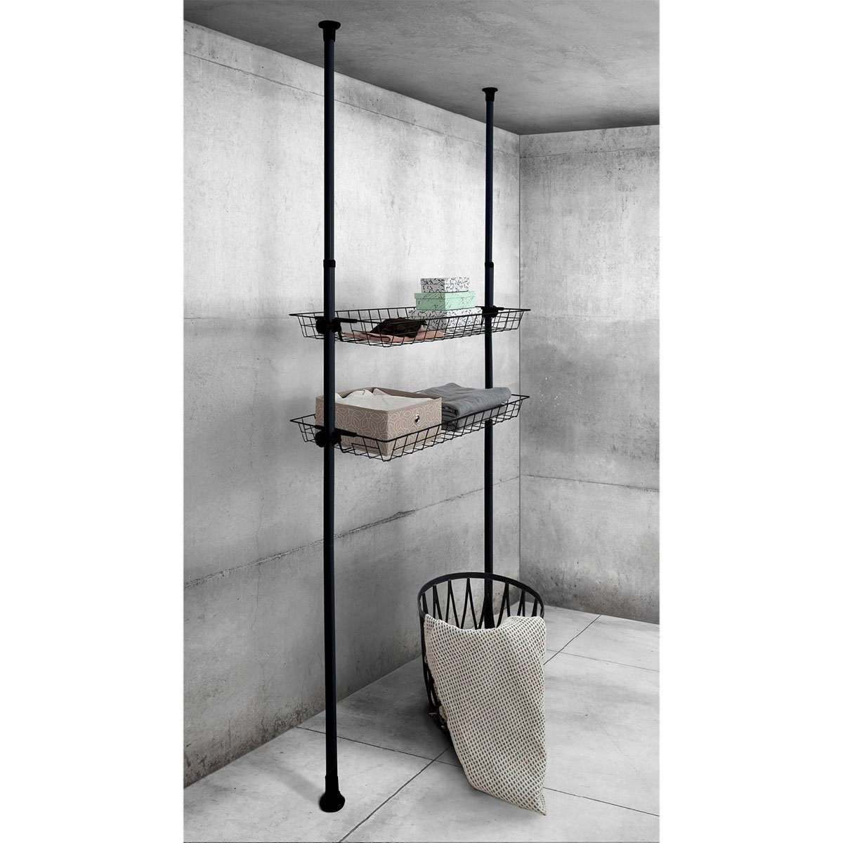 WENKO Klemmstange Herkules, Ø 7,5 mm, ausziehbar, geklemmt, Kunststoff, Met günstig online kaufen