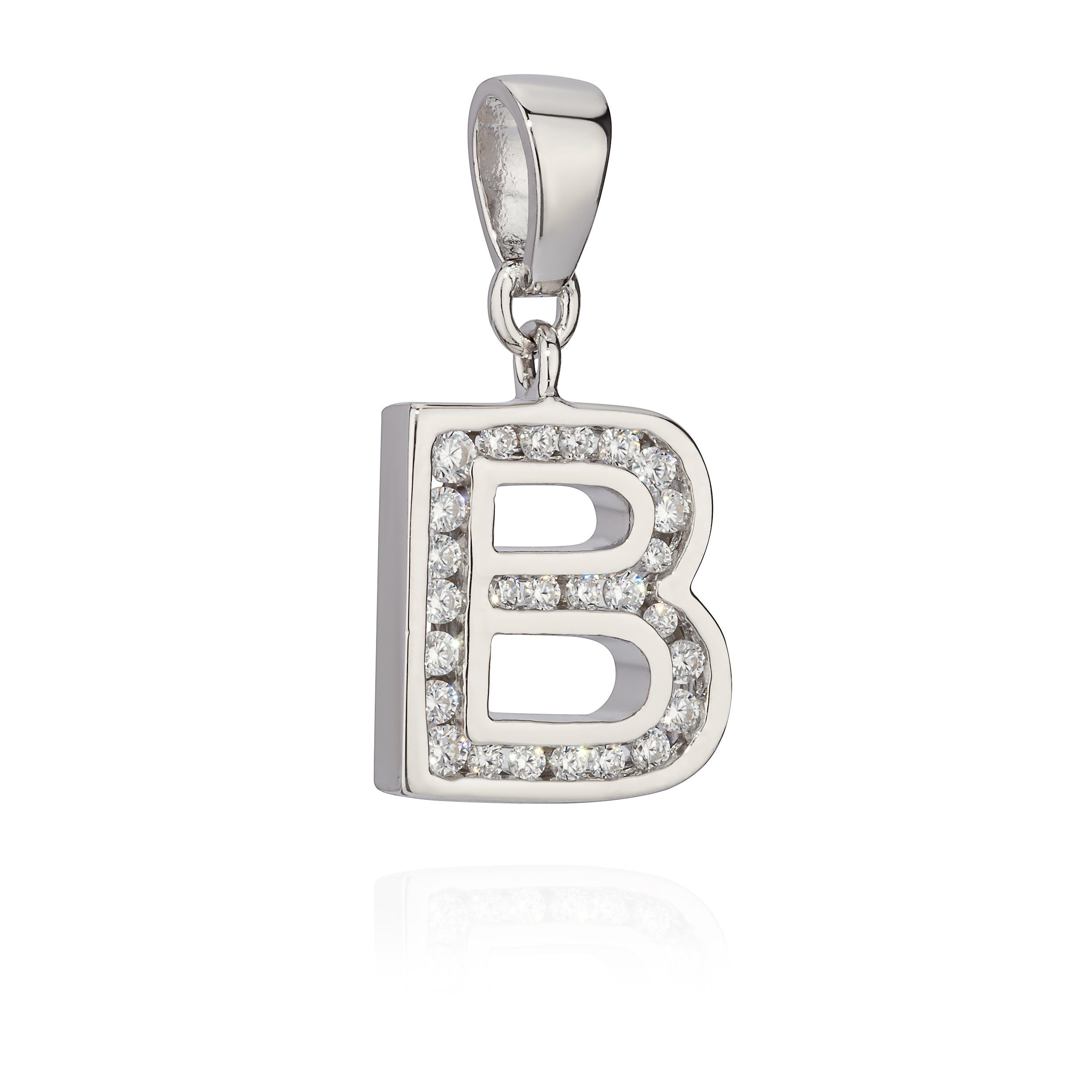 NKlaus Kettenanhänger 13x11mm Kettenanhänger Buchstabe B günstig online kaufen