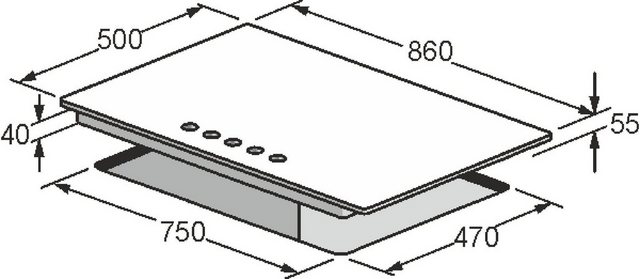 Kaiser Küchengeräte Gas-Kochfeld, Gas-Kochfeld,90cm,Einbau Herd, Emaliert Elfenbein