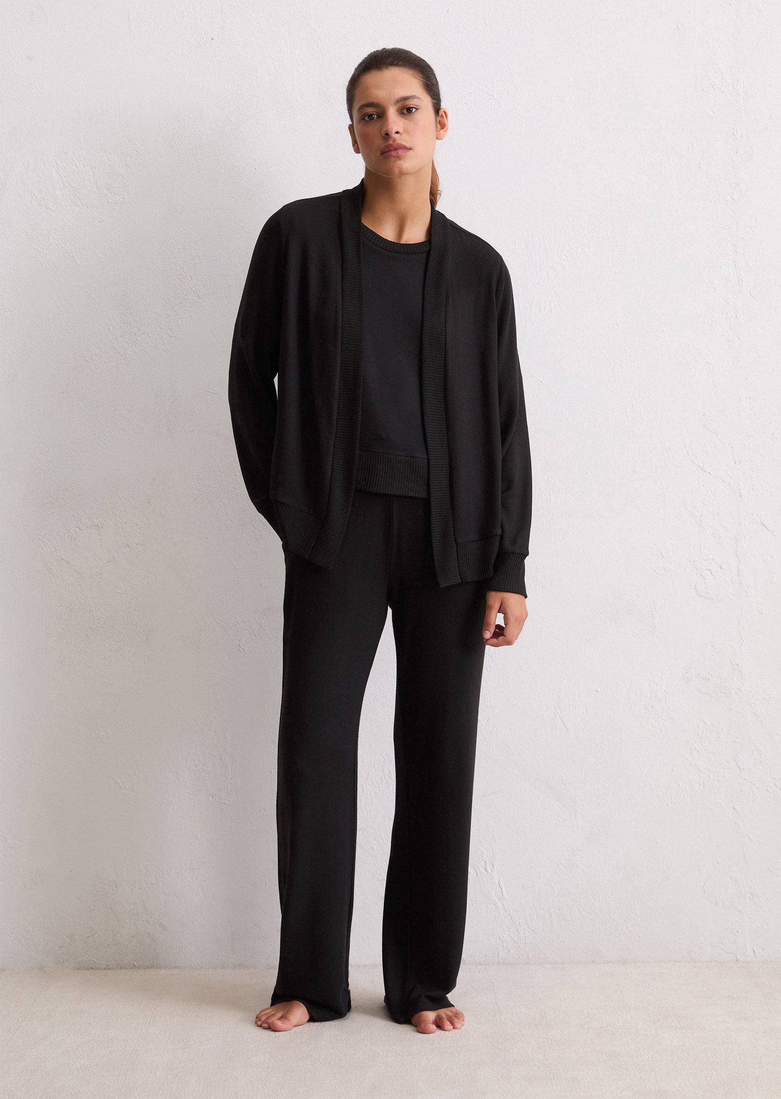 Marc O'Polo Cardigan Soft Knit Langarm, ohne Verschluß, Feinstrick