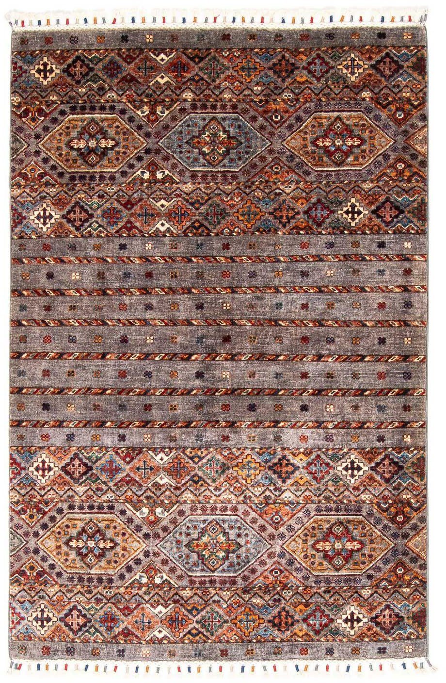 Orientteppich Ziegler - 157 x 104 - mehrfarbig, rechteckig, morgenland, cm Einzelstück Wohnzimmer, Handgeknüpft, mit mm, 6 Höhe: Zertifikat