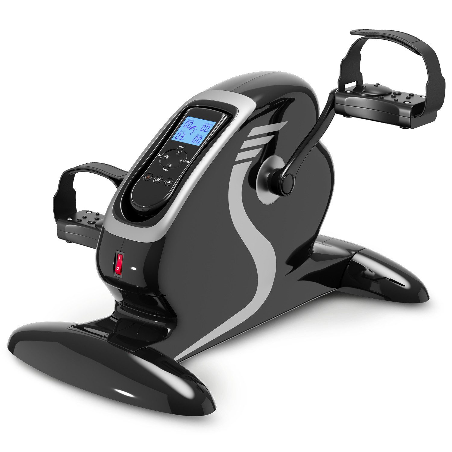 aktivshop Mini Heimtrainer Arm und Beintrainer mit Motor Bewegungstrainer Pedaltrainer mit Trainingsdisplay Hometrainer Mini