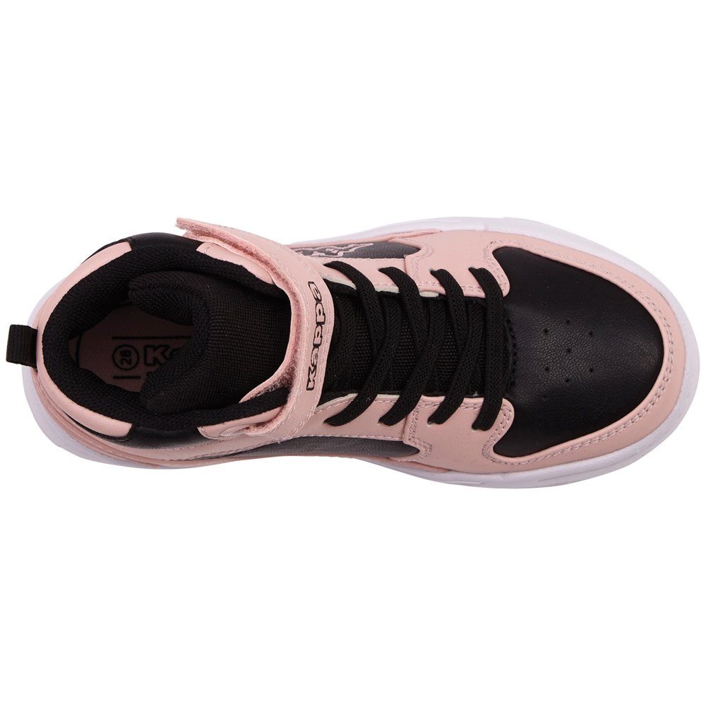 Kappa Sneaker - PASST! Qualitätsversprechen für rosé-black Kinderschuhe