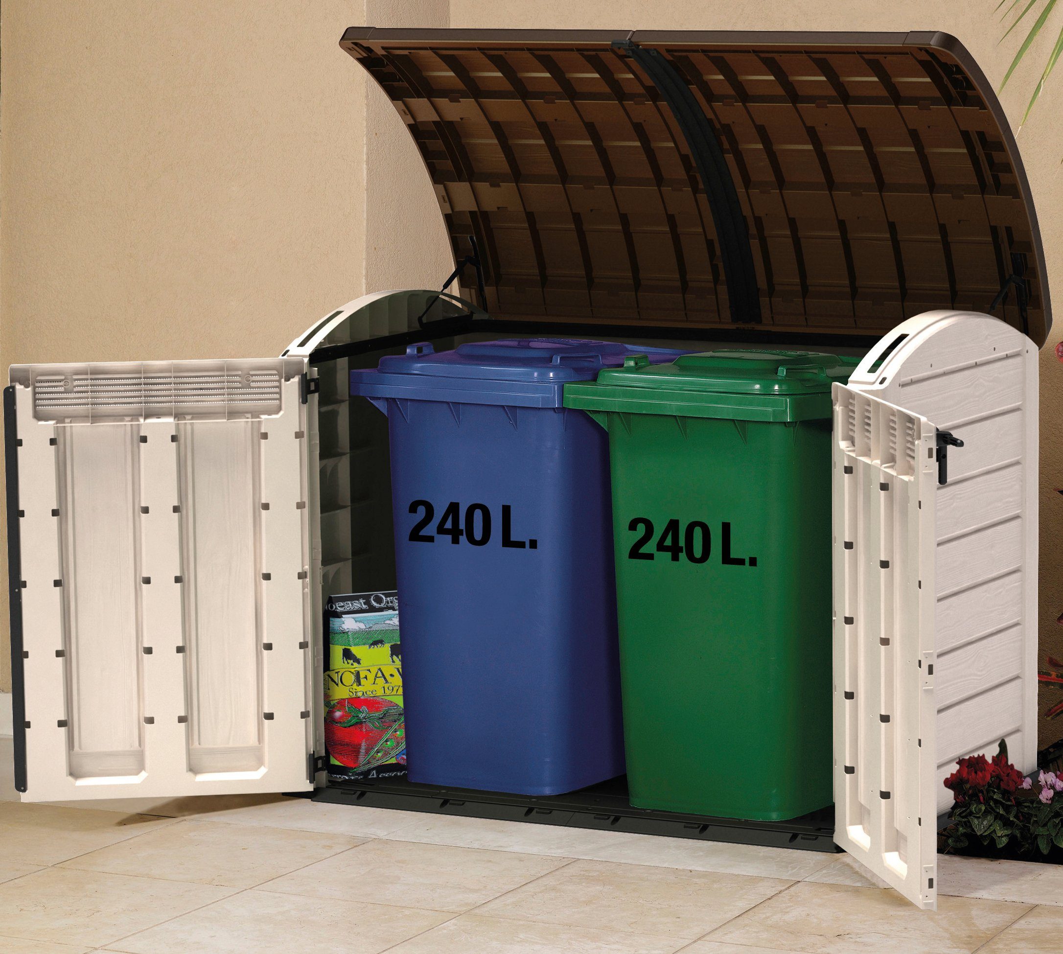 Keter Mülltonnenbox Store It Out ULTRA, BxTxH: 177x113x134 cm