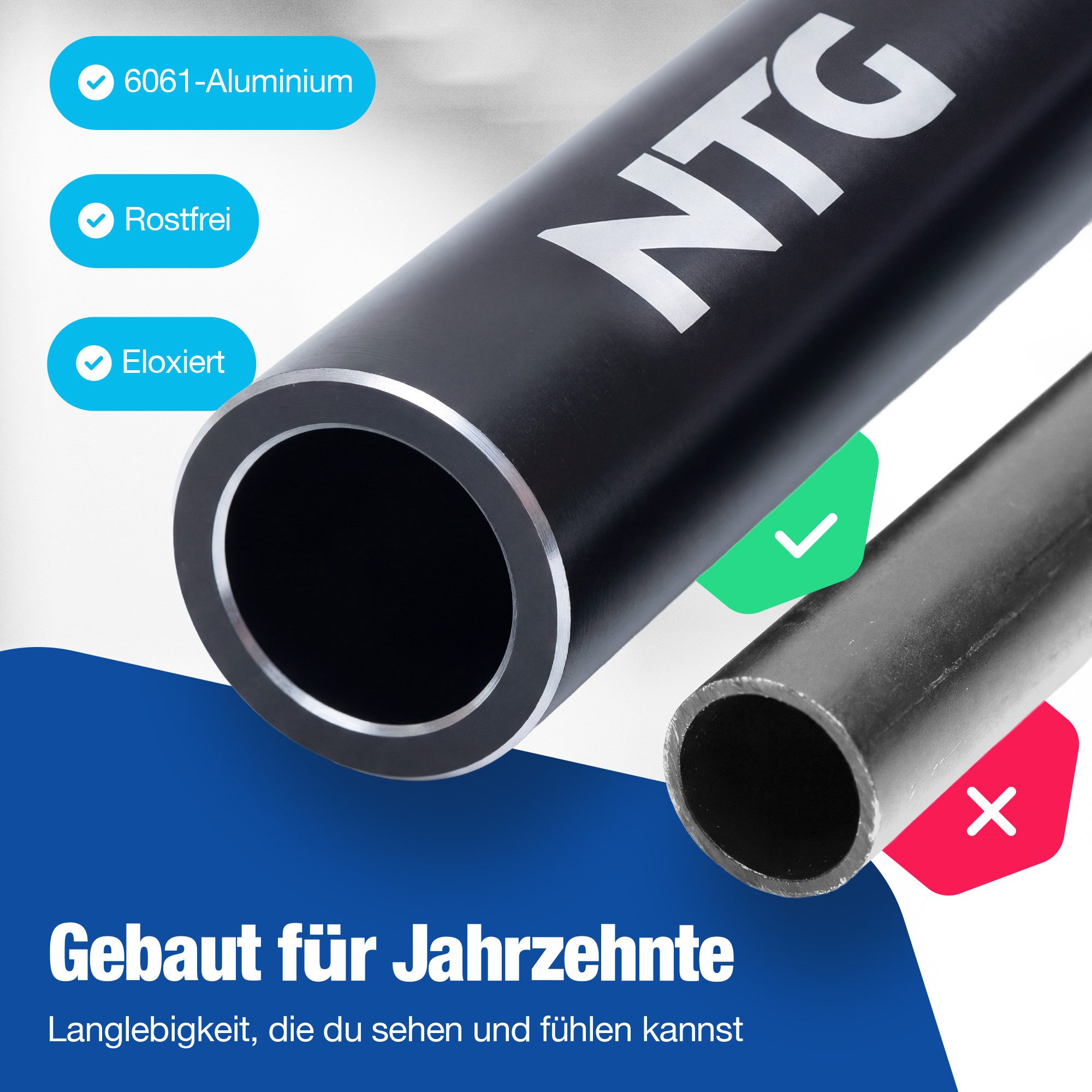 NTG Nutzfahrzeug Technik GmbH Reinigungsbürste Teleskopwaschbürste Innovation mit Zugventil bis zu 7m, Auto, Solar, PV, Camper, (3-in-1 Bürstenkopf), Für Fenste – Bild 4 von 5