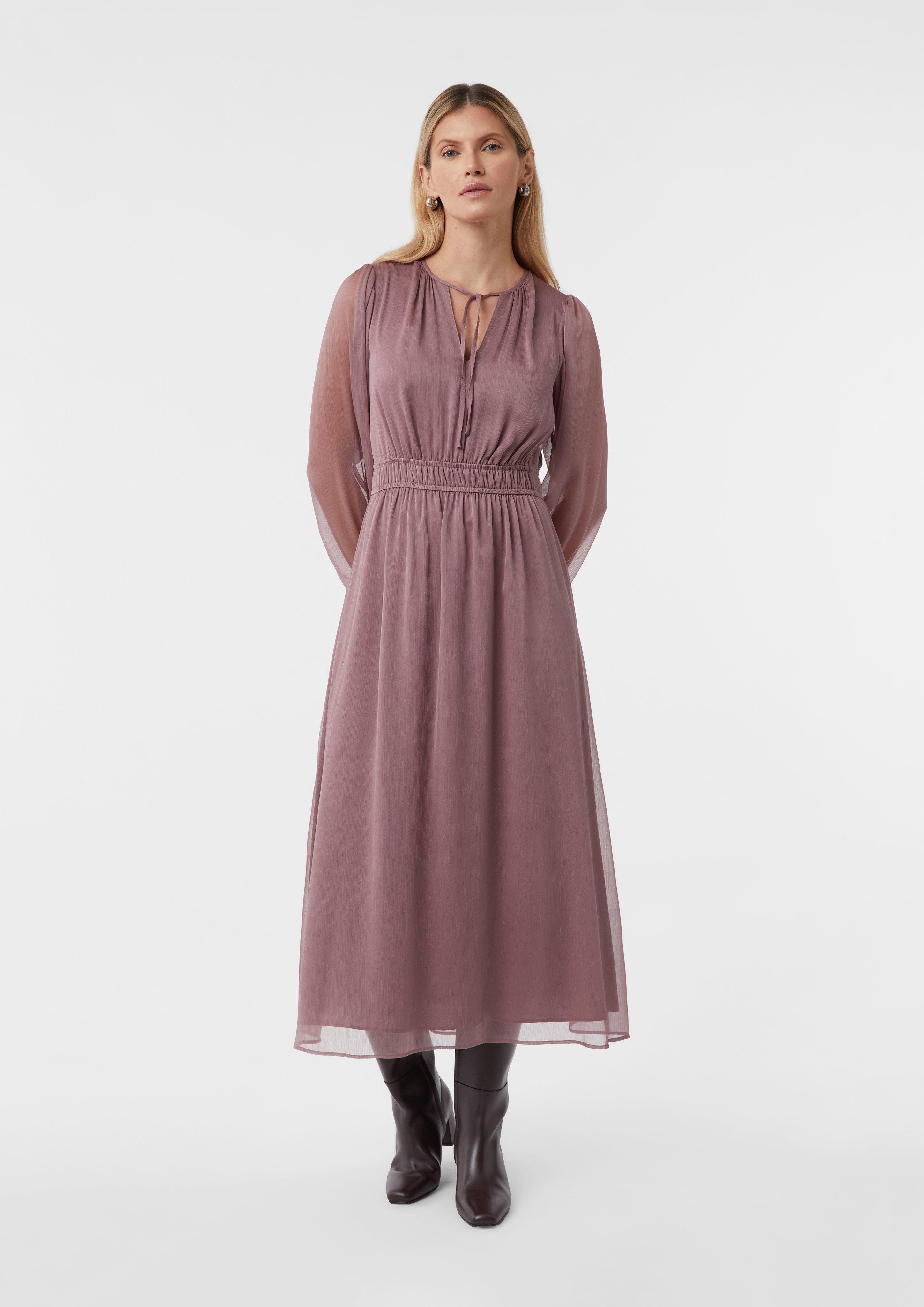 comma Maxikleid Feminines langes Kleid aus günstig online kaufen