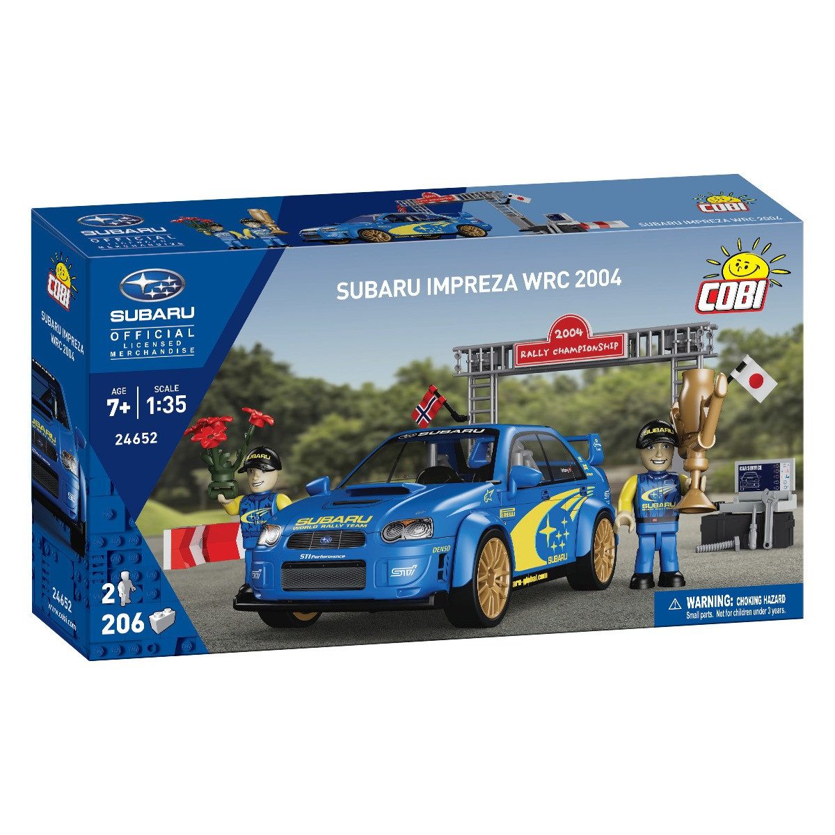 COBI Aufblasbarer Cooler Bausatz Subaru Impreza WRC 2004 blau 1:35 2 Figuren
