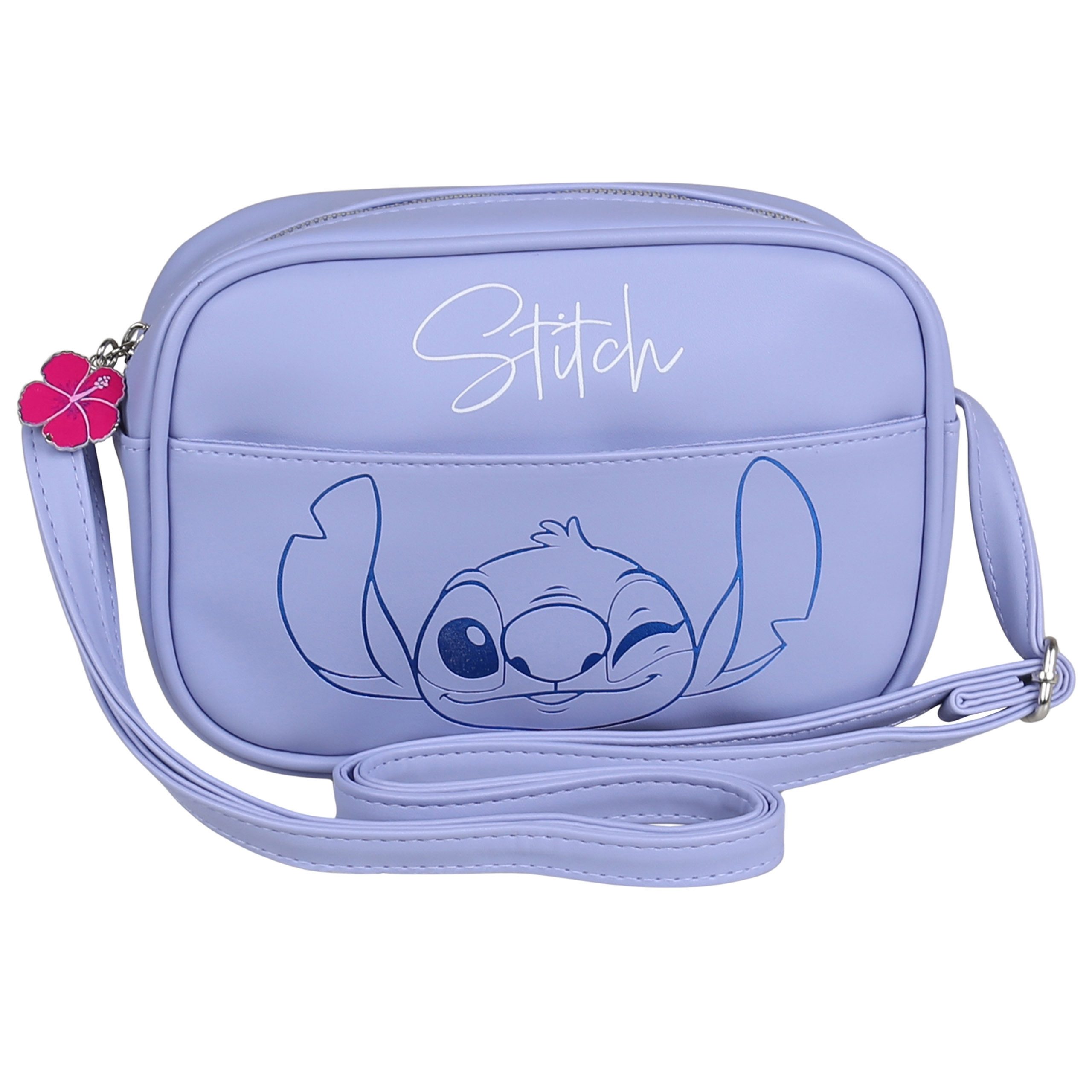 Disney Handtasche DISNEY Stitch blaue Umhängetasche mit Riemen, 20 x 5,5 x 14 cm