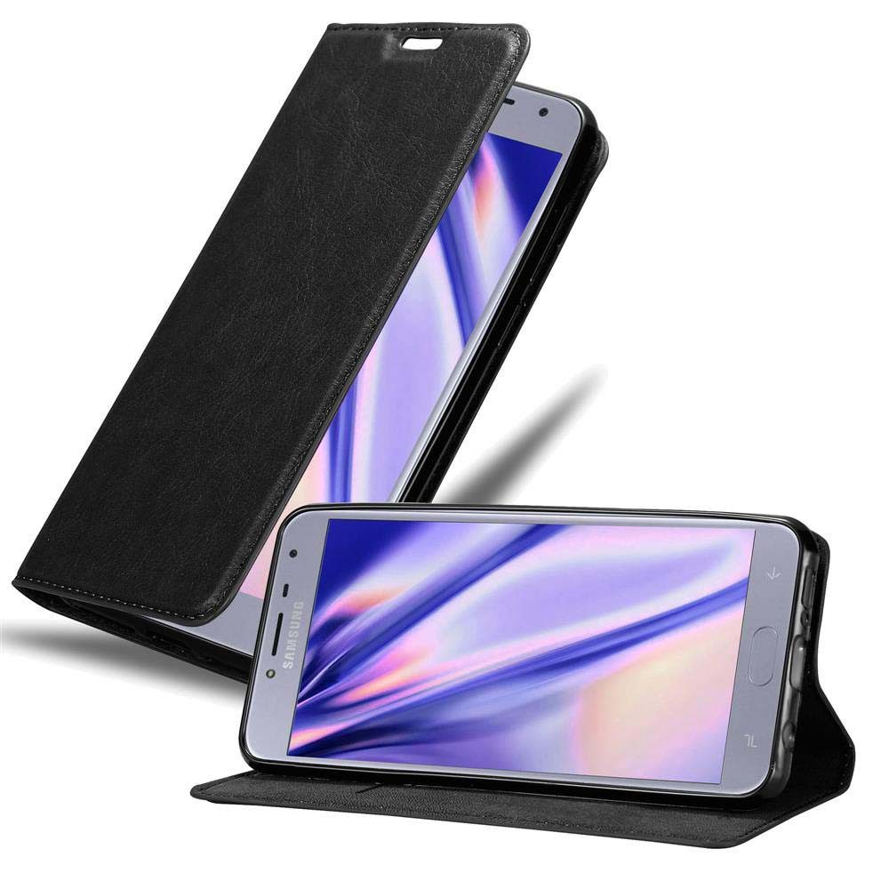 Cadorabo Handyhülle für Samsung Galaxy J4 2018 Hülle Samsung Galaxy J4 2018, Hülle Schutzhülle mit Standfunktion, Magnetverschluss und Kartenfach