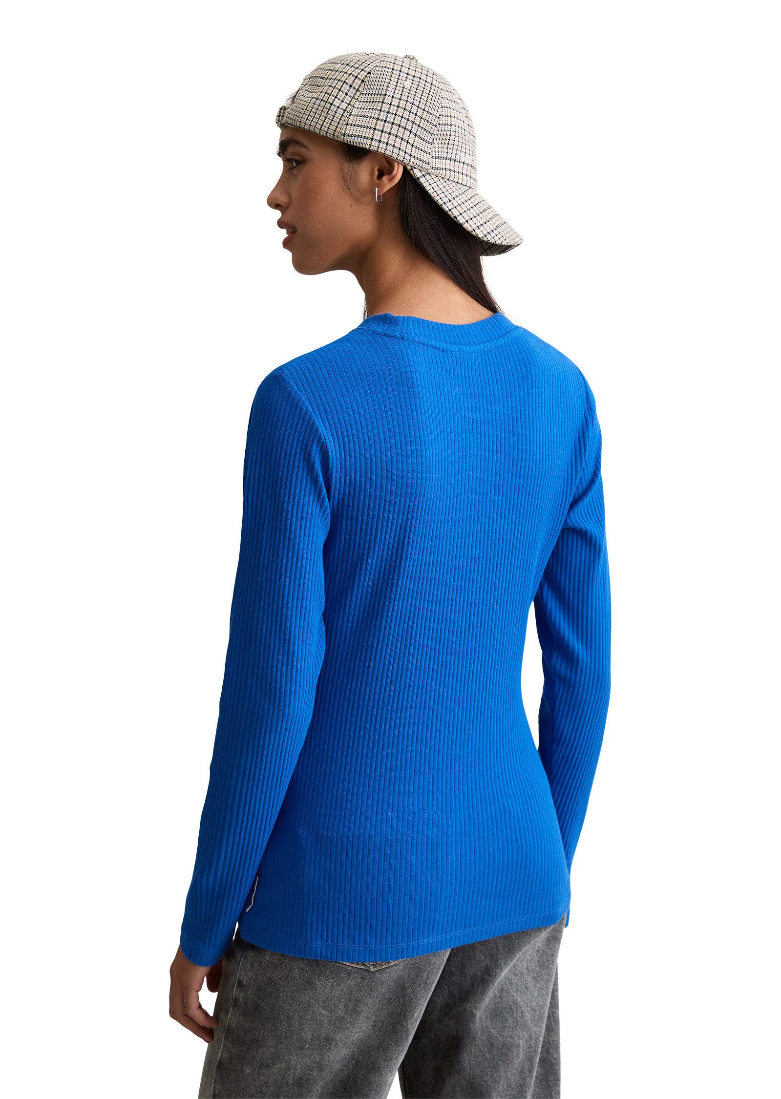 Marc O'Polo DENIM Langarmshirt aus Rippjersey