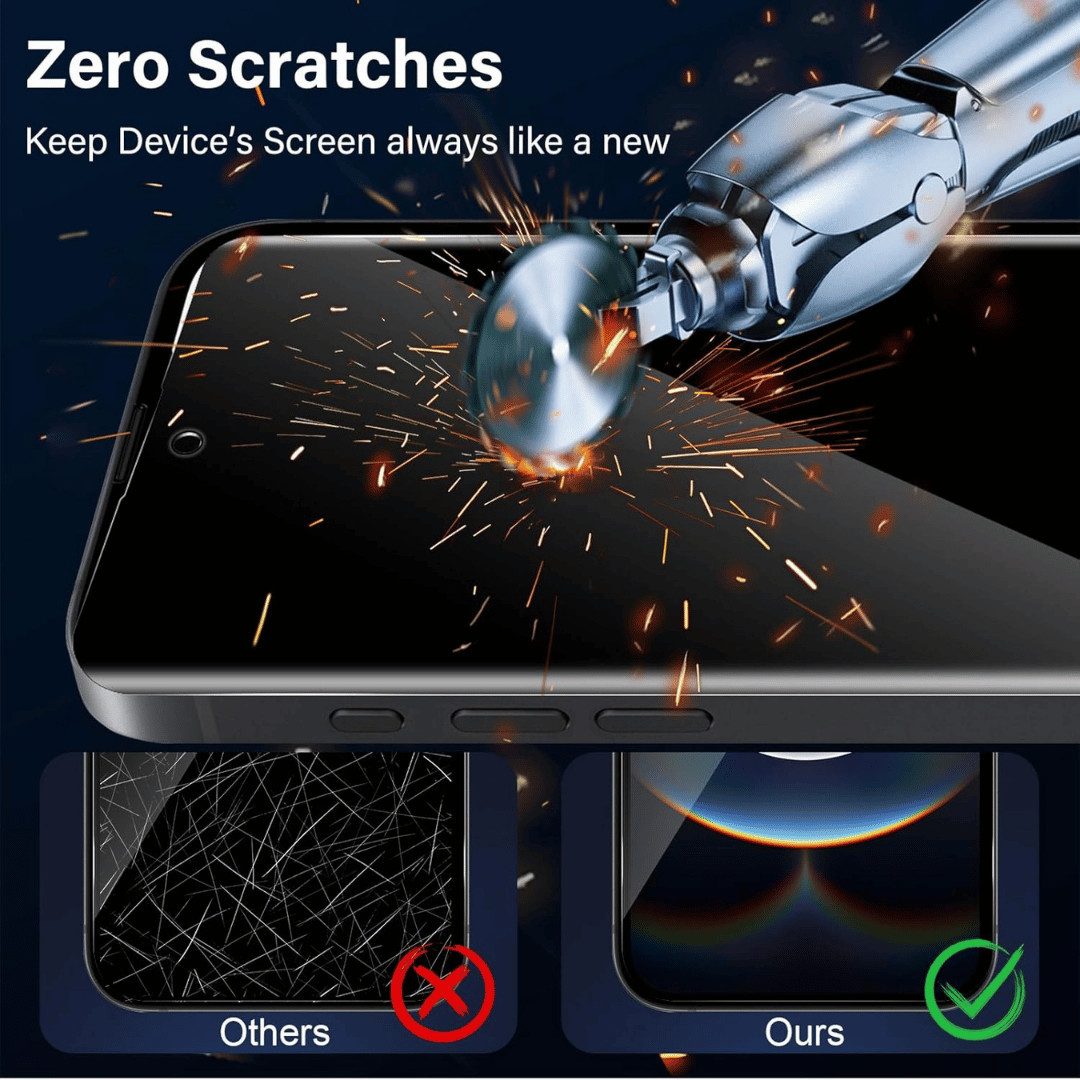 SmartUP Displayschutzglas 2X Schutzglas für iPhone 17e Blickschutz Display Kamera Panzerfolie 9H für iPhone 17e, 4 Stück, Anti-Spy, Blickschutz, Privacy – Bild 3 von 5