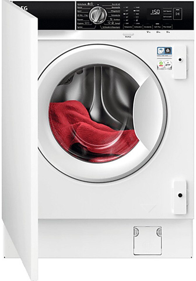 AEG Einbauwaschmaschine 7000 ProSteam LR7BI6480, 8 kg, 1400 U/min, 5-stufiges Zeitsparen, Knitterschutz, Woolmark Blue zertifiziert