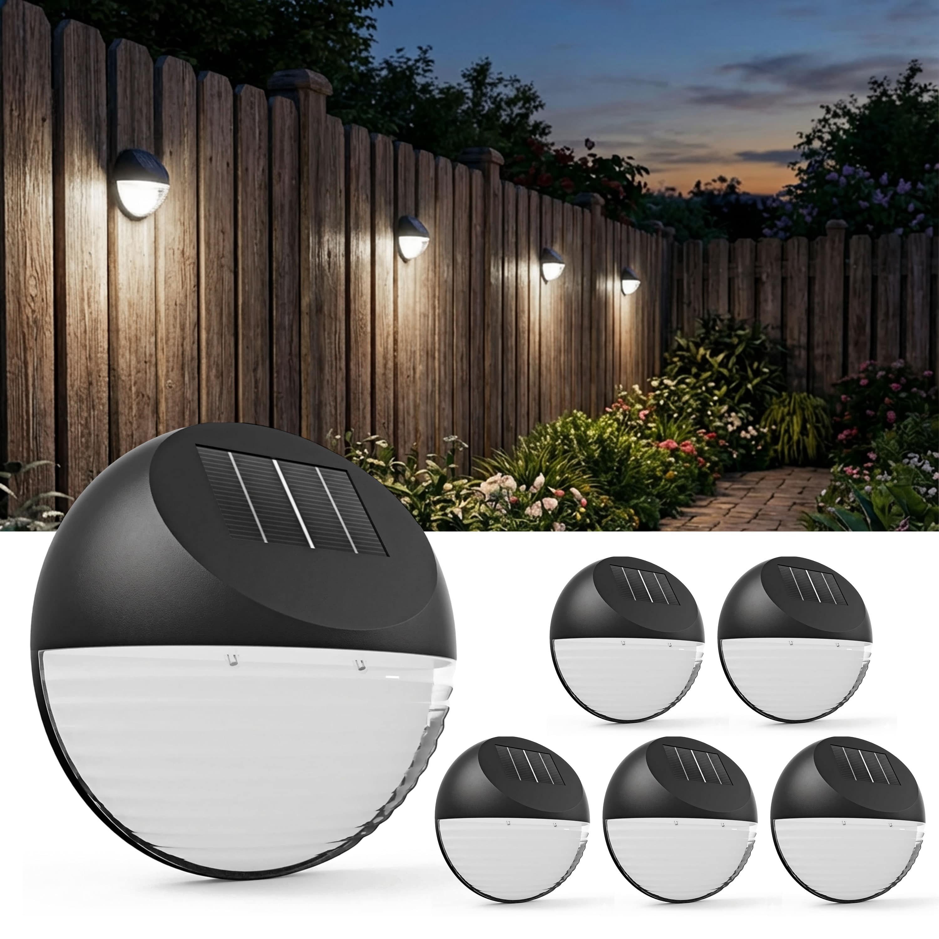 monzana LED Solarleuchte, Solarlampe, 6er Set Solarlampe Außen IP65 Hängend günstig online kaufen