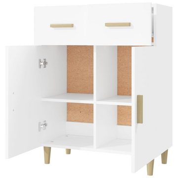 möbelando Kommode Torres (BxHxT: 69,5x89x34 cm), in Weiß mit 2 Schubladen und 2 Türen