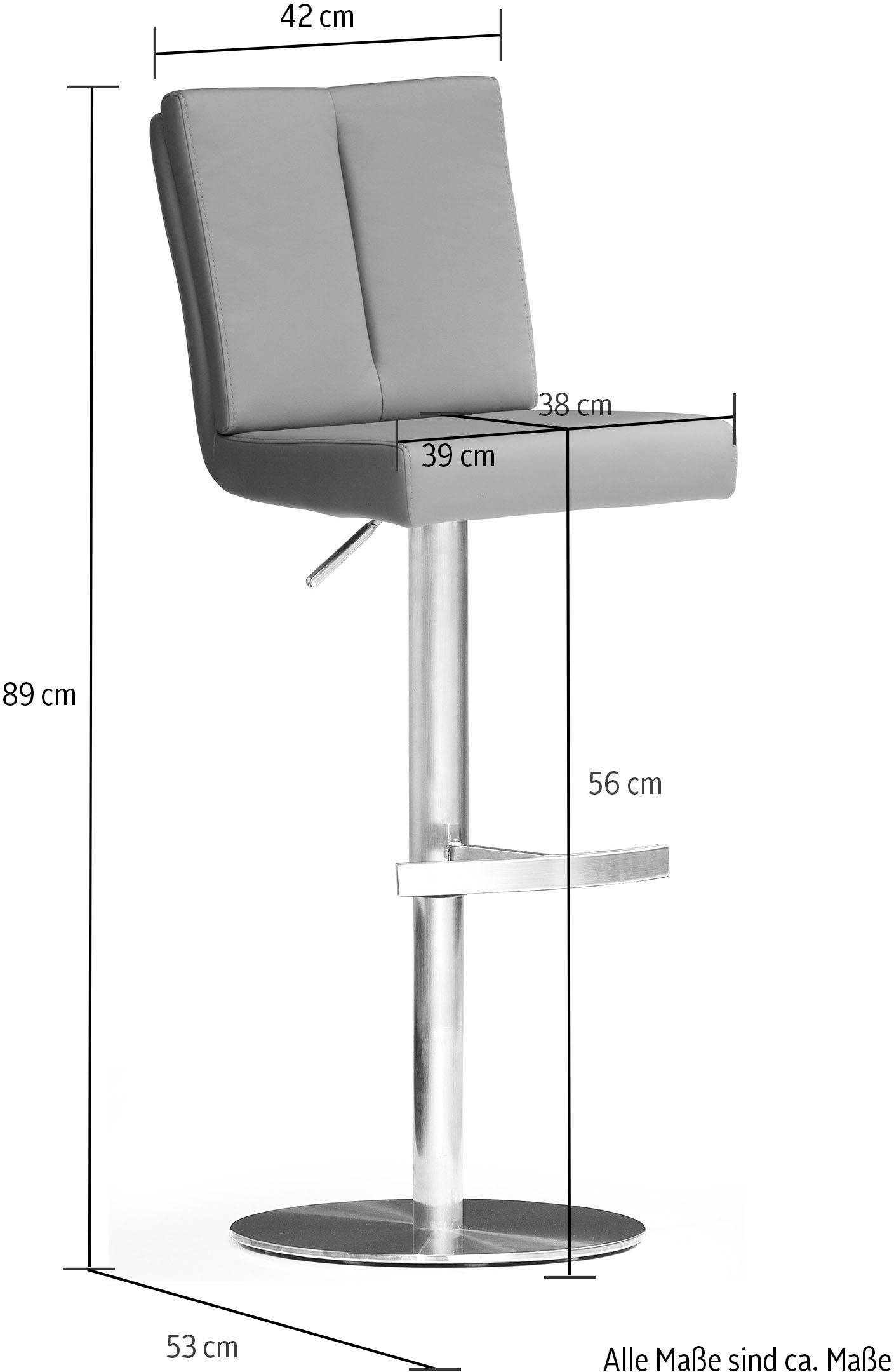 MCA furniture Bistrostuhl BARBECOOL, mit Rückenlehne, günstig online kaufen