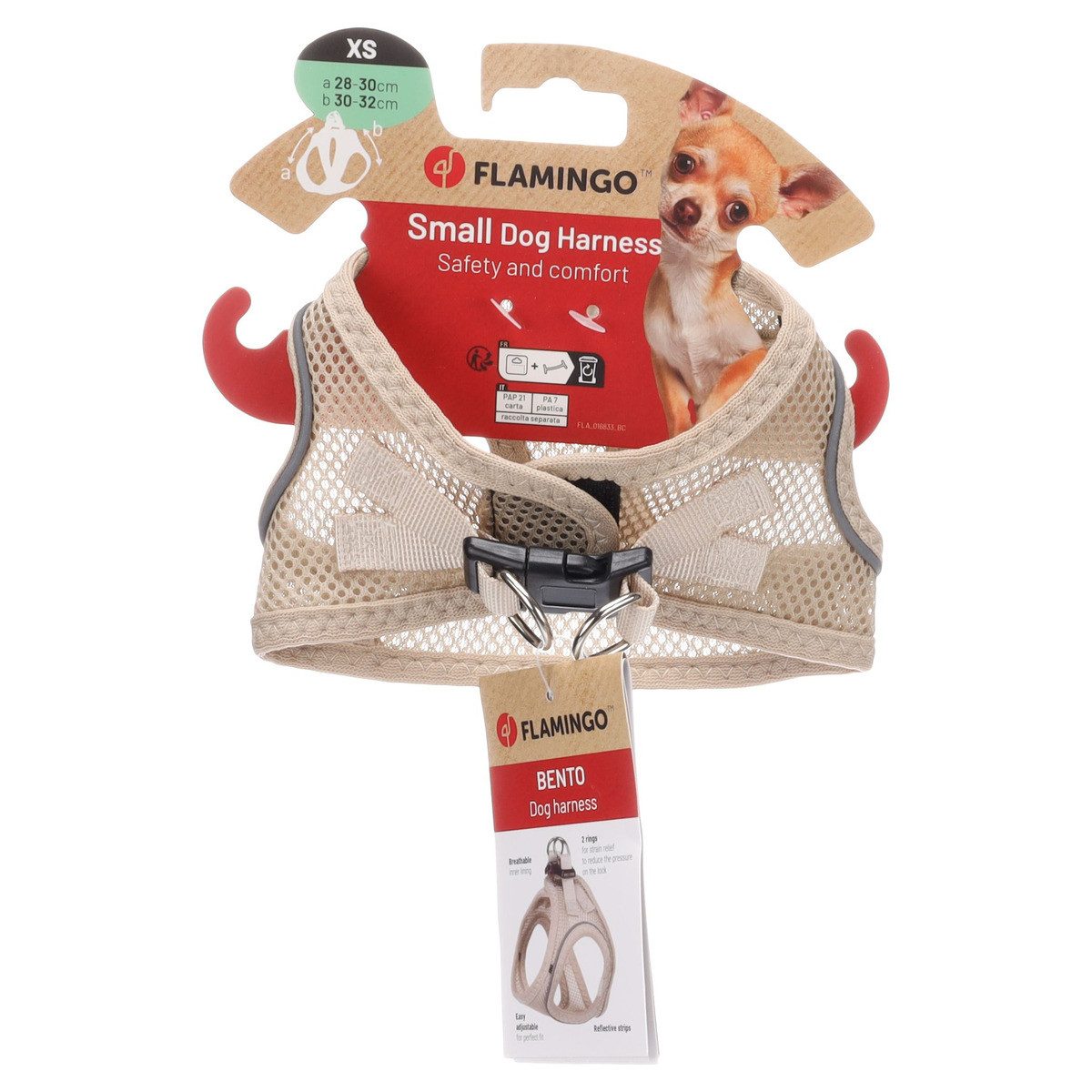 Flamingo Hunde-Geschirr Geschirr Step & Go Bento beige günstig online kaufen