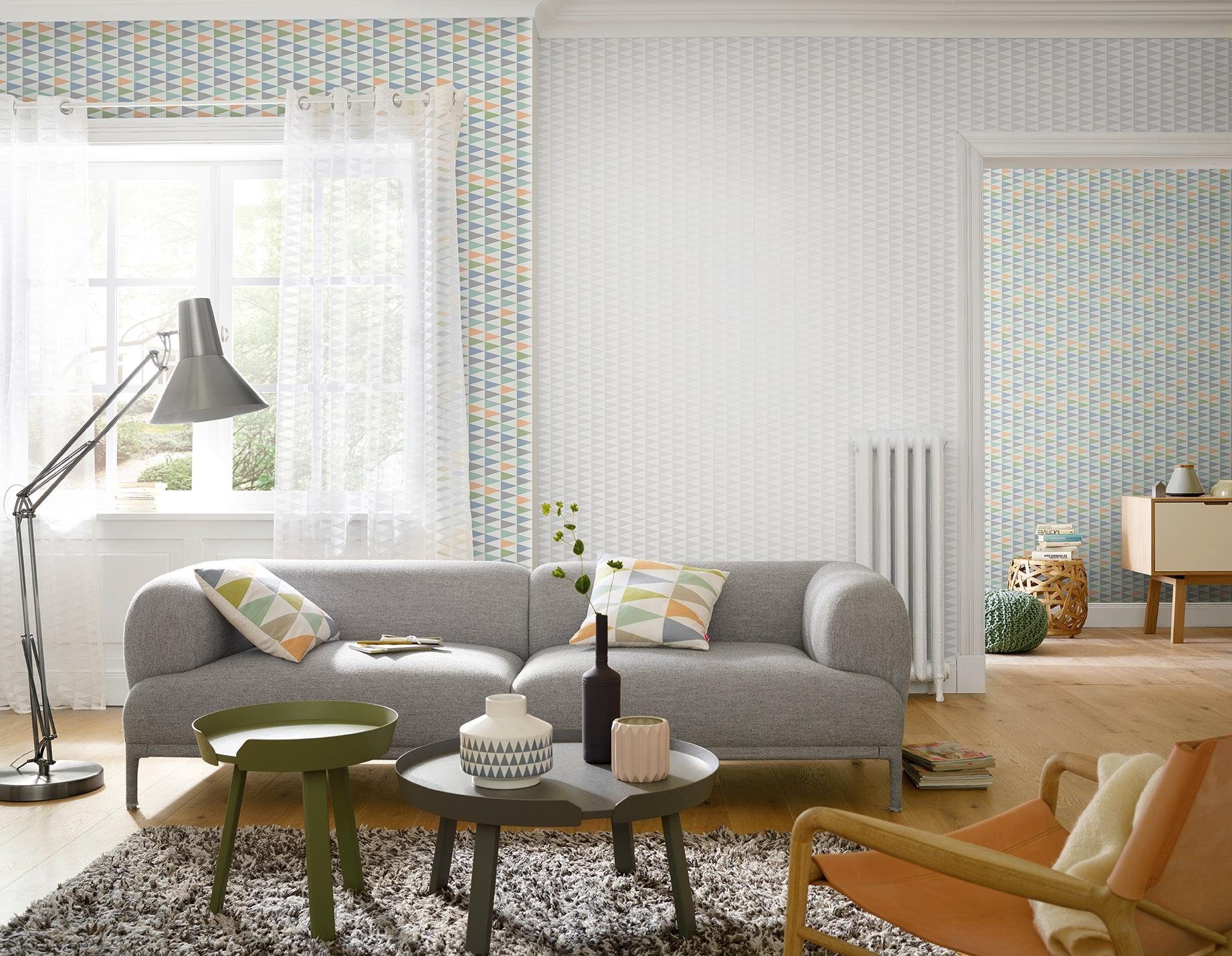 Collection, weiß, halbtransparent, freundin Gardine Ösen (1 Nordic Home Ausbrenner Living 00 St),