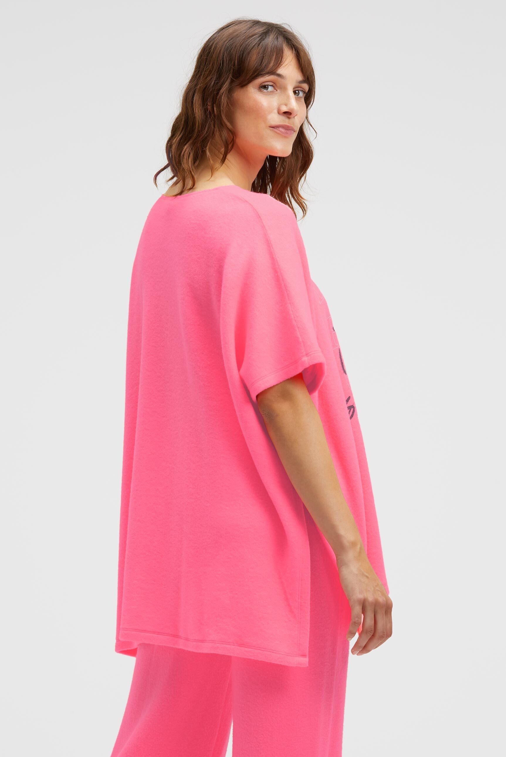 SOCCX Strickponcho aus Flauschstrick