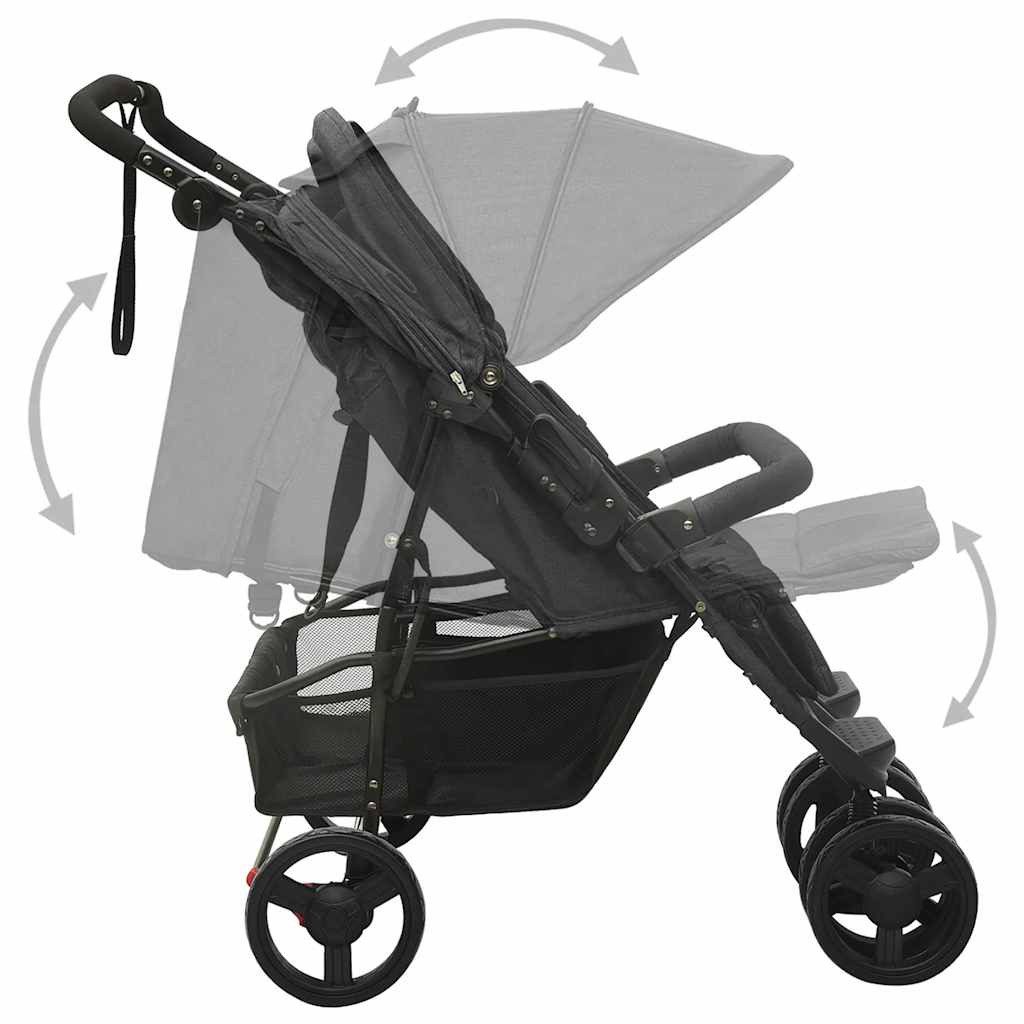 vidaXL Zwillingskinderwagen - Bild 5