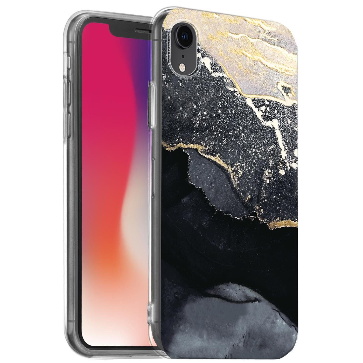 CoolGadget Handyhülle Marmor Slim Case für iPhone XR 6,1 Zoll, Hülle Dünne Silikon Schutzhülle für Apple iPhone XR Hülle