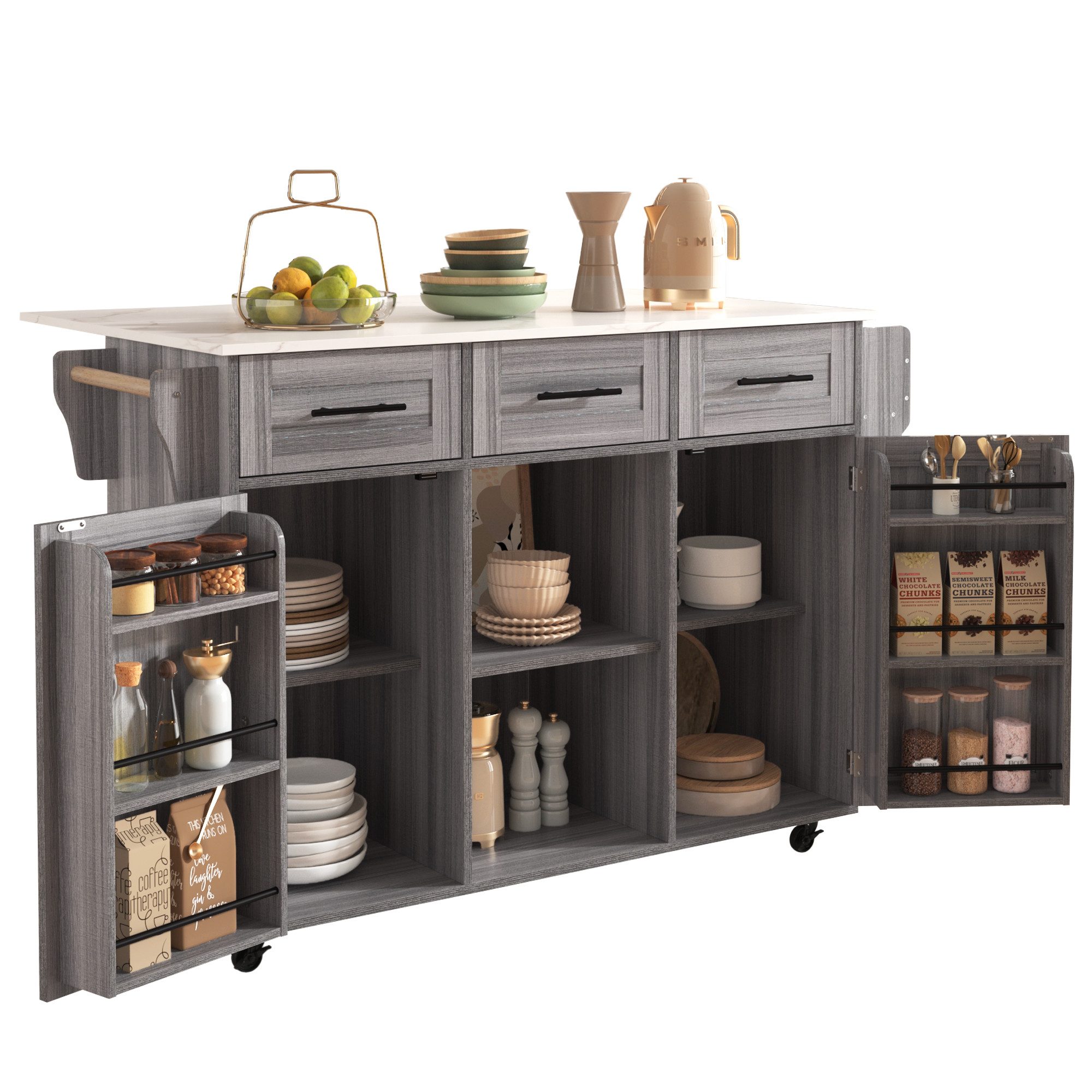 HAUSS SPOLE Sideboard Küchenwagen Buffetschrank mit günstig online kaufen
