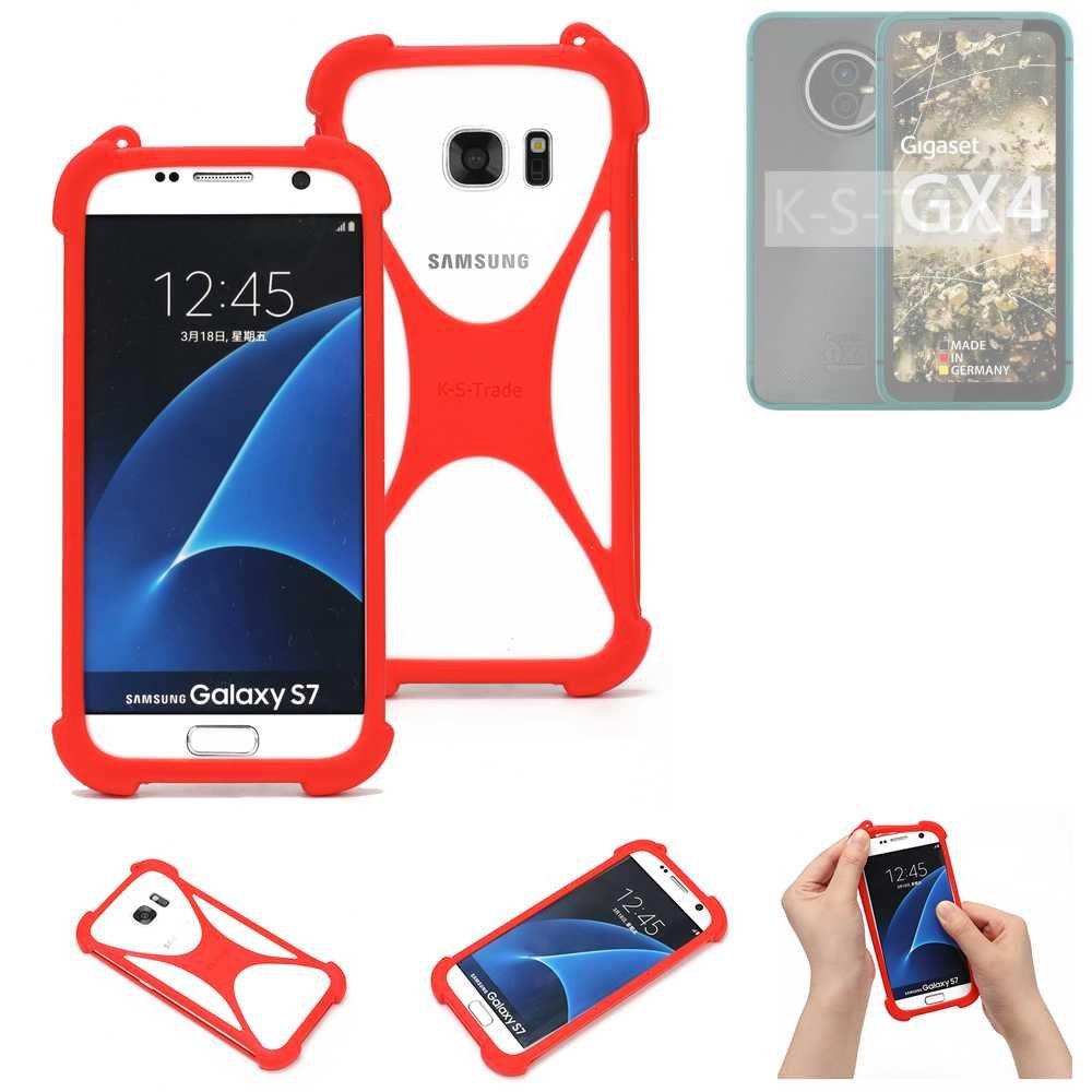 K-S-Trade Handyhülle für Gigaset GX4, Handy-Hülle Schutz-Hülle Bumper Silikon Schutz Hülle Cover Case