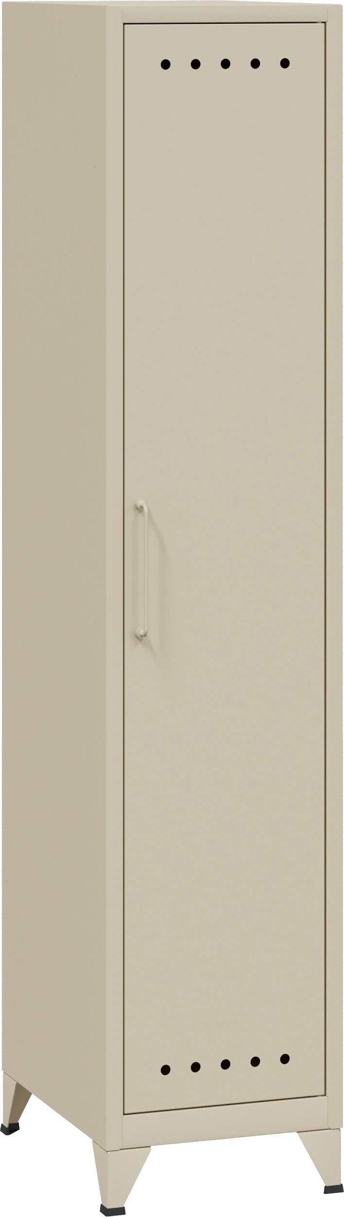 Bisley Aktenschrank Fern Locker Garderobenschrank in Verkehrsweiß - Maße: H 180 x B 38 x T 51 cm