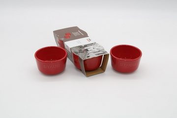 Staub Dessertschale Keramik Dessertschale Auflaufform Förmchen, rund, 6er Set Kupfer, Spülmaschinenfest