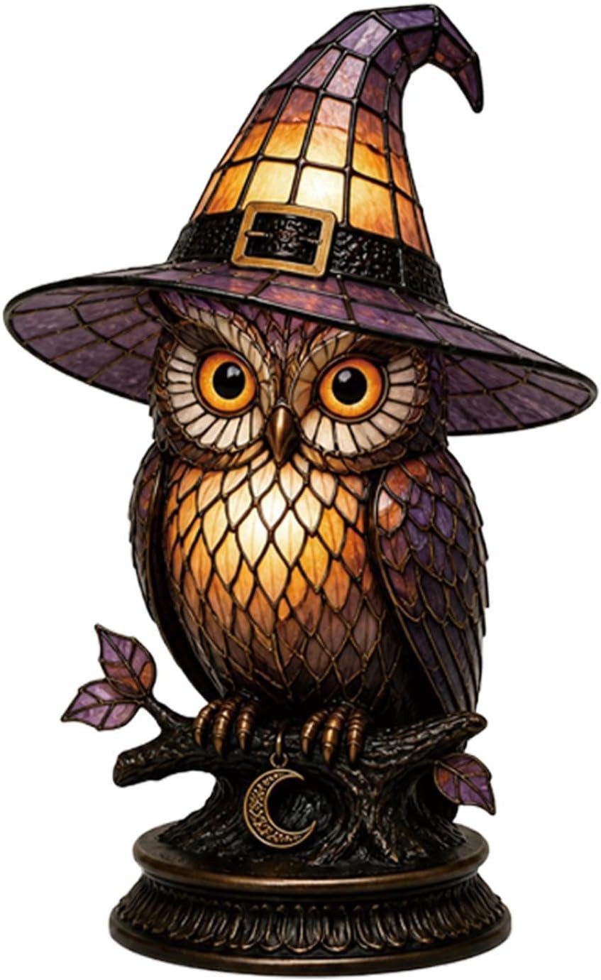 FELIXLEO LED Laterne Gotische Lampe, dekoratives Acryl-Nachtlicht für Halloween