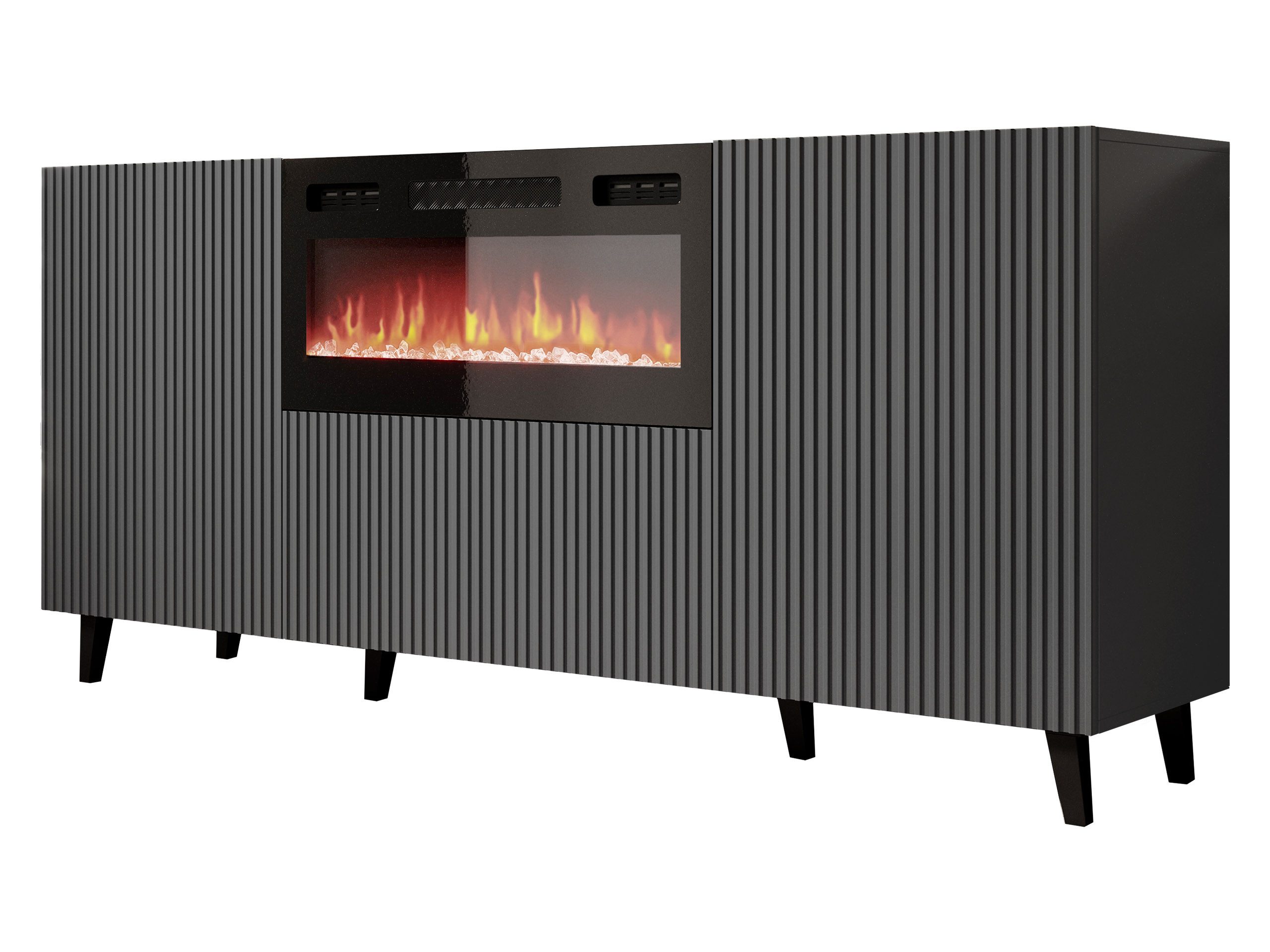 Kommode Vamos Grey 180 mit Kamin
