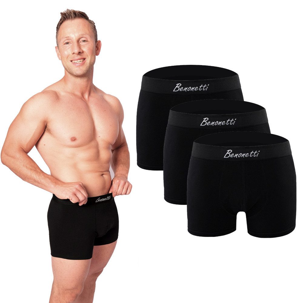 Benonetti Boxershorts Premium Herren Unterhosen, Männer günstig online kaufen