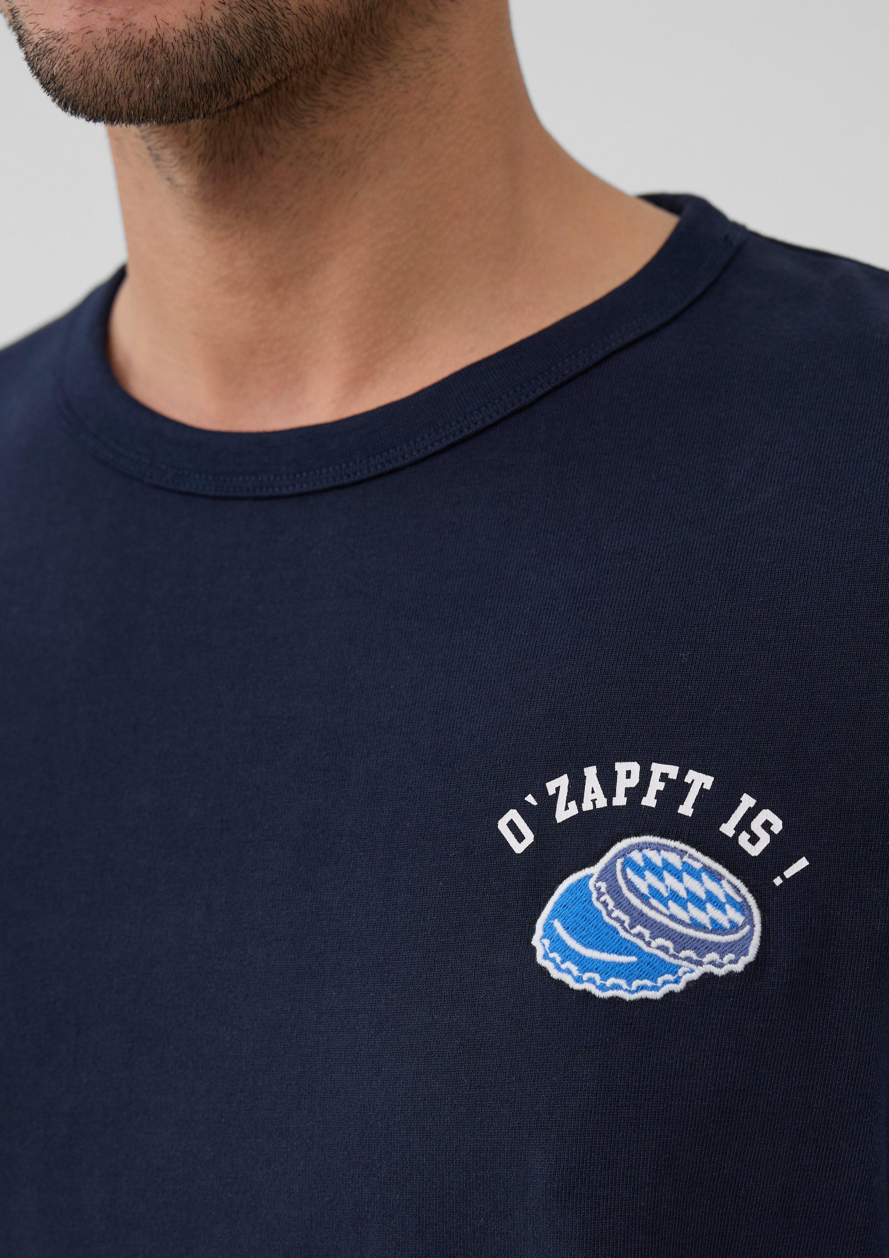 s.Oliver Kurzarmshirt Jersey-T-Shirt mit Artwork, Volksfest günstig online kaufen