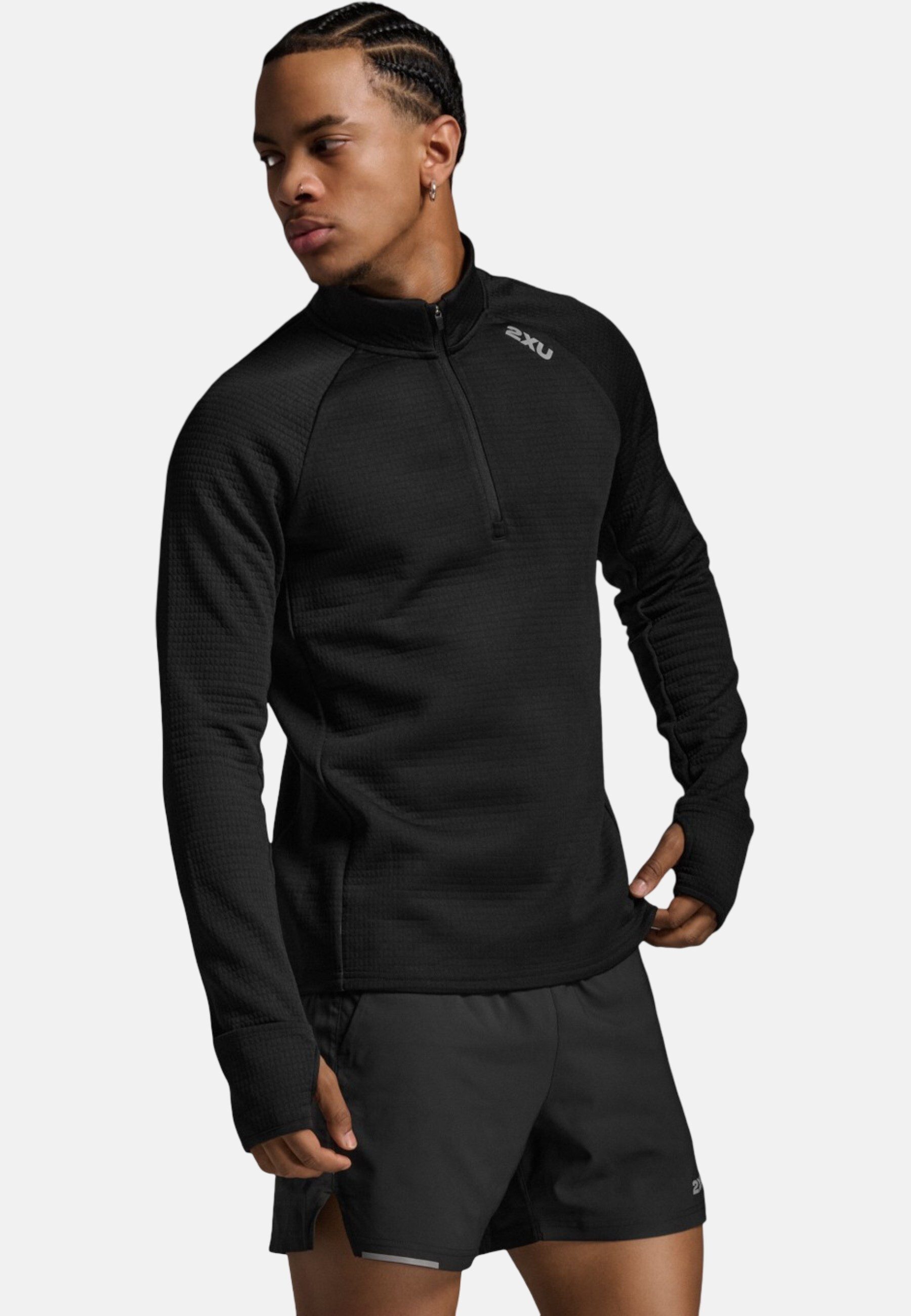 2xU Laufshirt Ignition Haptic 1/4 Zip (1-tlg)