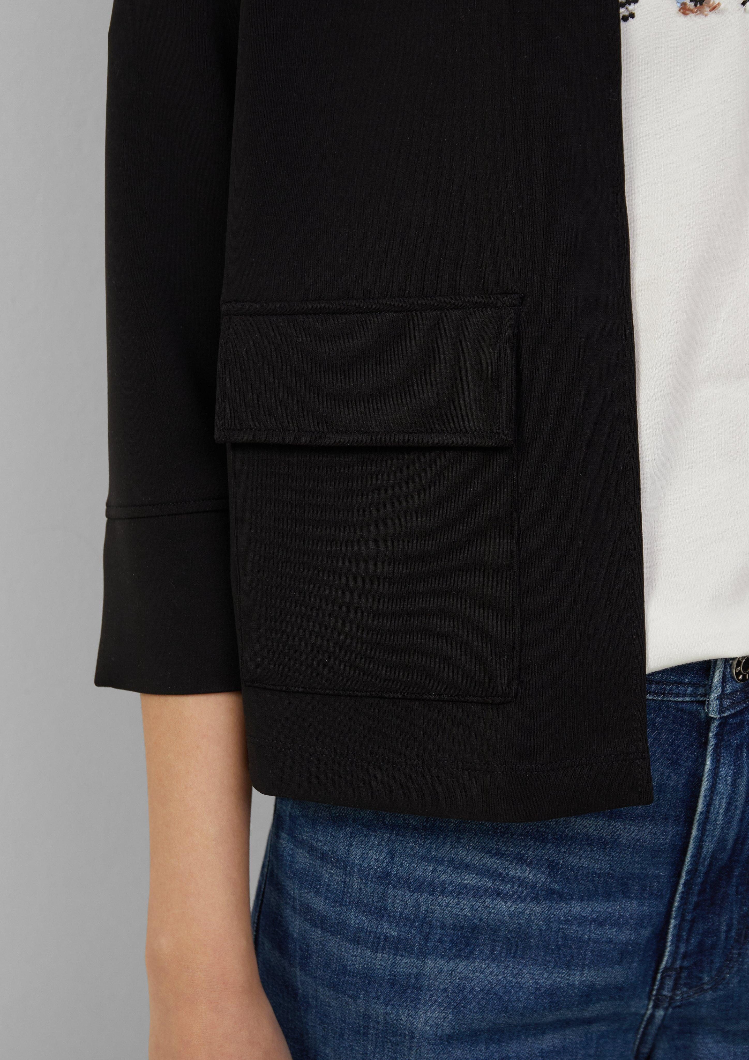 s.Oliver Sweatjacke Scuba-Jacke im Relaxed Fit günstig online kaufen
