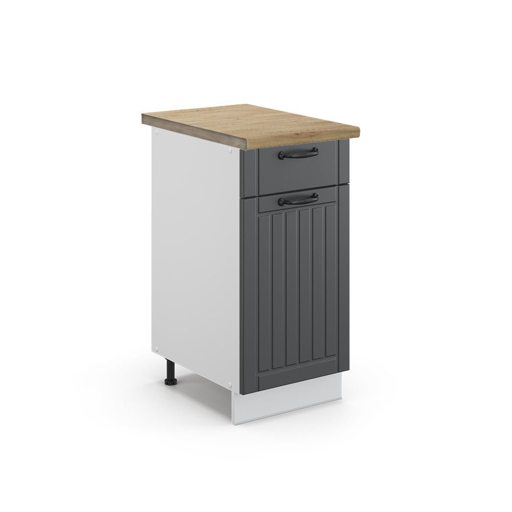 Vicco Unterschrank Fame-Line, Anthrazit Landhaus/Weiß, 40 günstig online kaufen