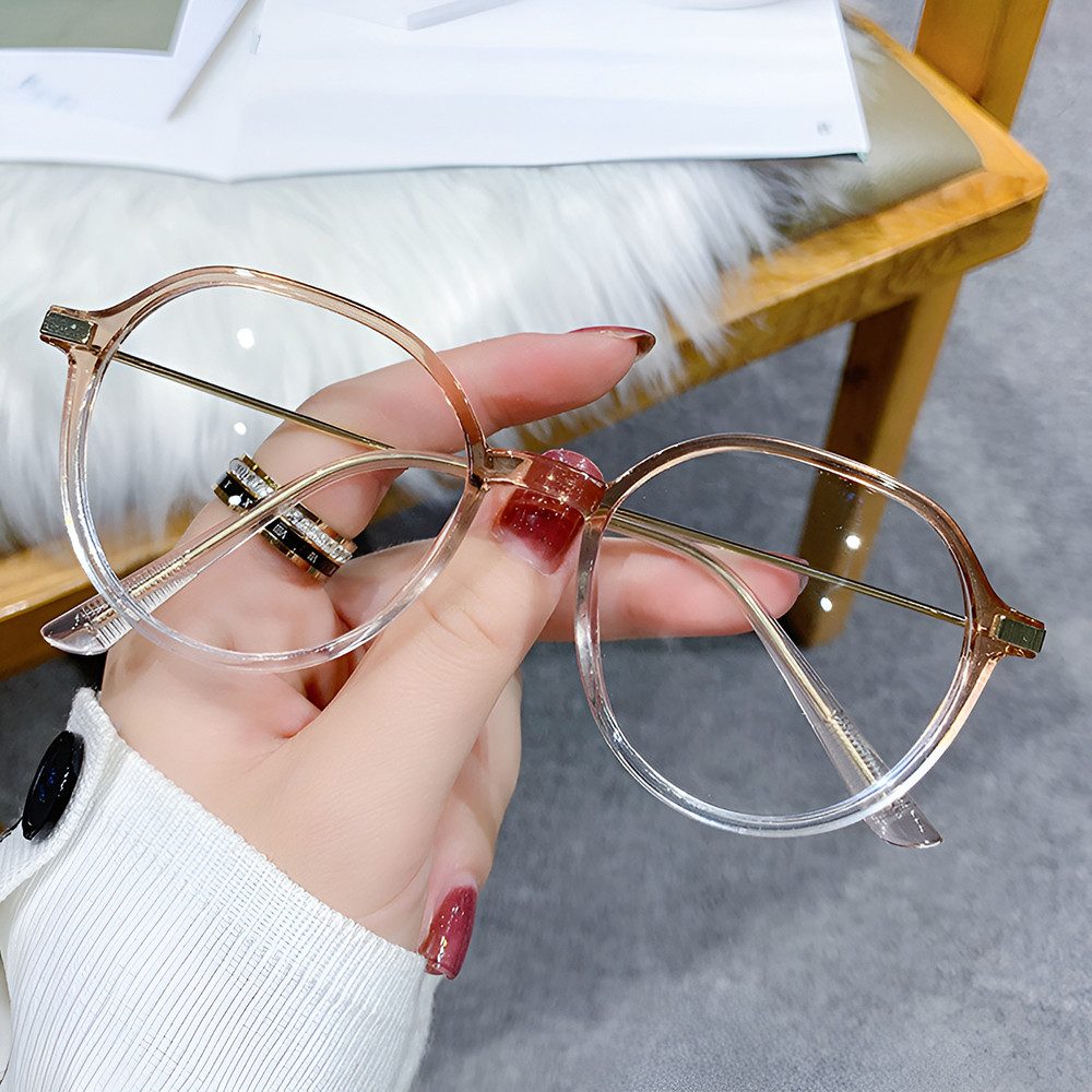 PACIEA Lesebrille Rundrahmen Anti Blaulicht Anti-Müdigkeit Transparent Damen Herren
