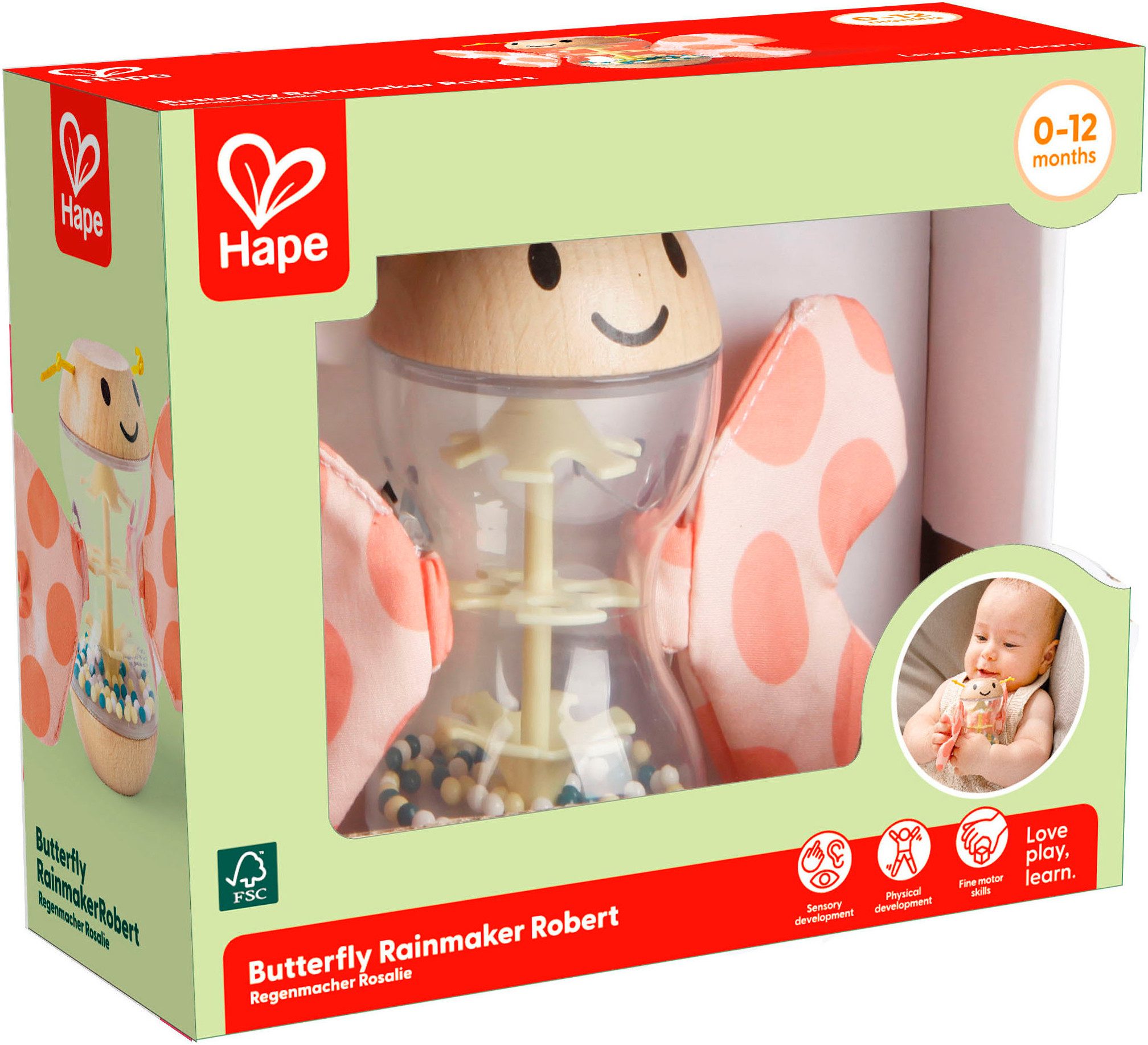 Hape Greifspielzeug Regenmacher Rosalie günstig online kaufen