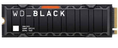 WD_Black SN850X NVMe with Heatsink interne Gaming-SSD (2 TB) 7300 MB/S Lesegeschwindigkeit, 6600 MB/S Schreibgeschwindigkeit, PCI Express 4.0