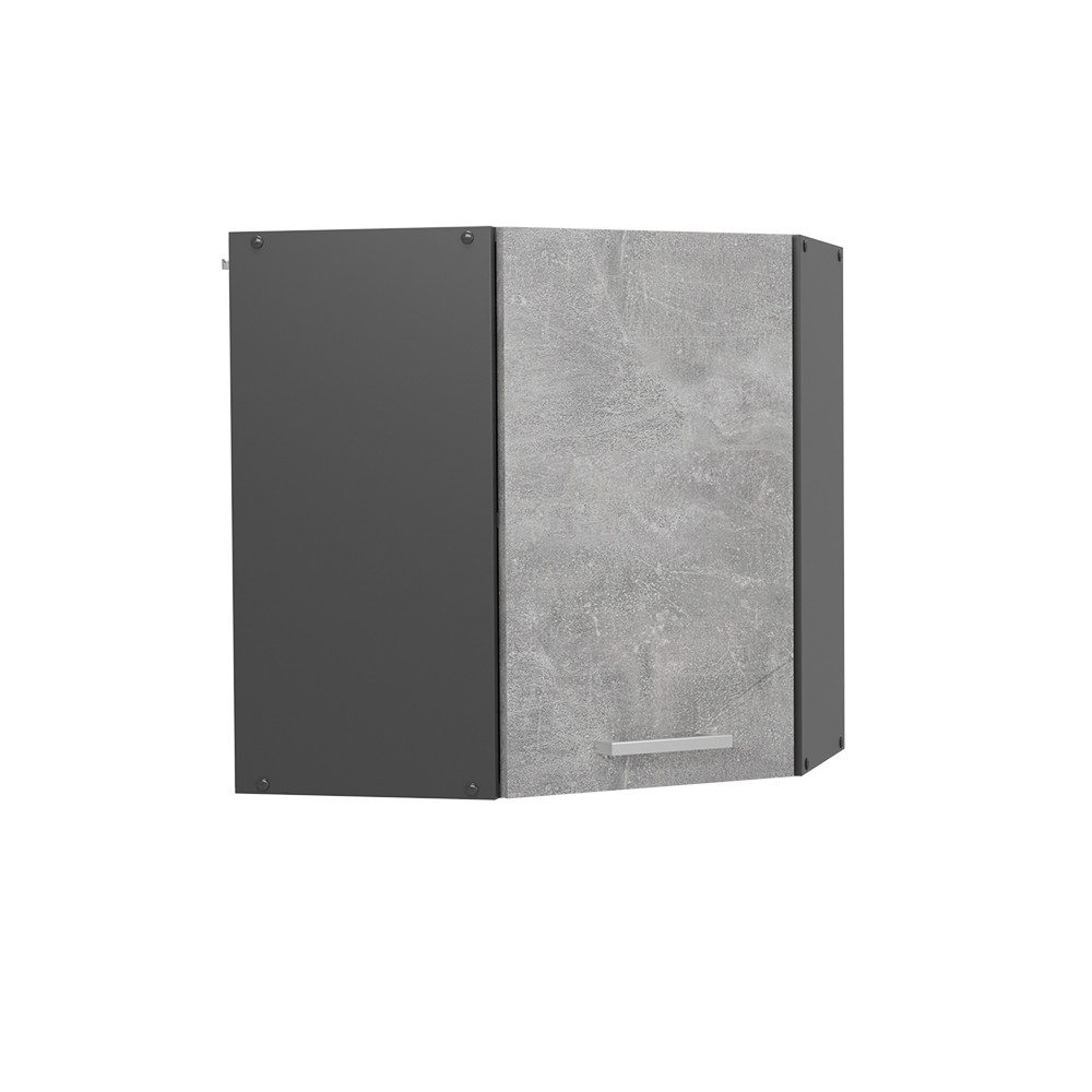 Vicco Eckhängeschrank R-Line, Beton/Anthrazit, 57 cm günstig online kaufen