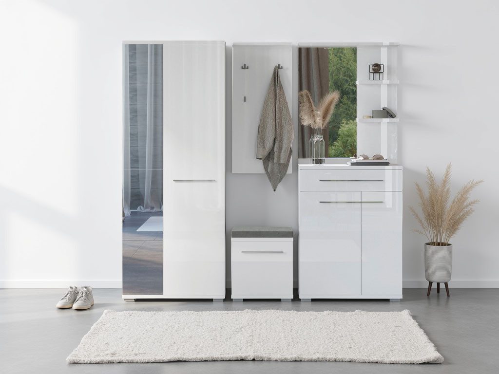 Places of Style Шкафы-Set Piano, (Set, 5-St), UV lackiert, kratzfest, hochglänzend, Soft-Close Funktion