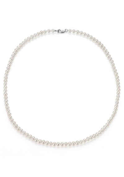 Firetti Perlenkette Schmuck Geschenk, rhodiniert, massiv, rund, stilvolles Design, mit Süßwasserzuchtperlen, Made in Germany