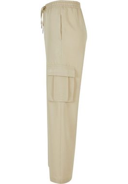 URBAN CLASSICS Stoffhose Urban Classics Damen Ladies Vicose Straight Leg Cargo Pants (1-tlg)