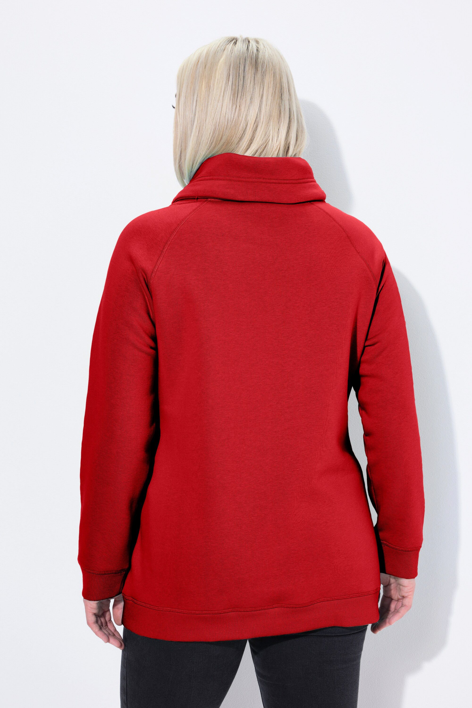 Ulla Popken Sweatshirt Sweatshirt weiter Stehkragen Taschen – Bild 3 von 4